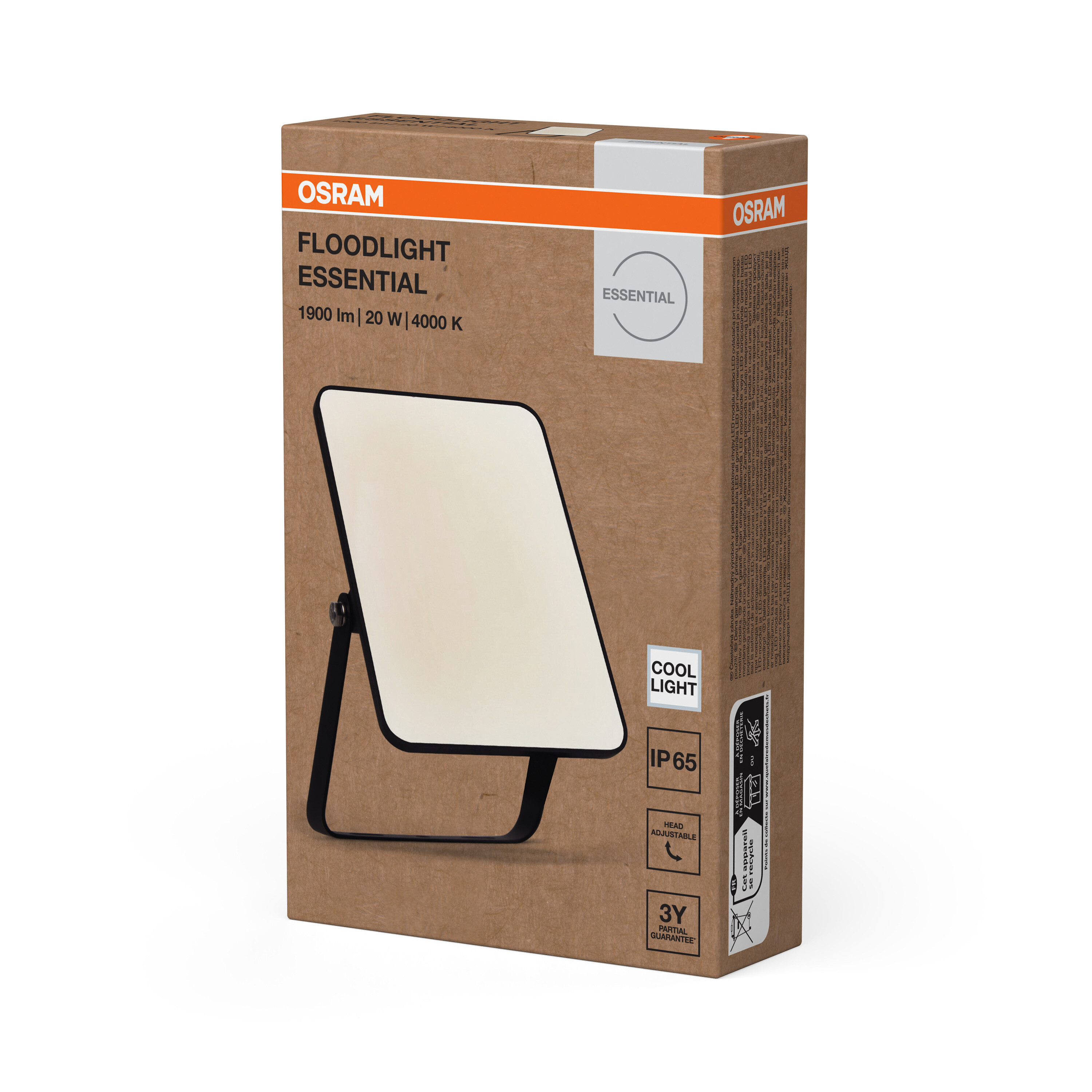 Osram Essential LED projektor termékcsomagolás fehér háttéren.