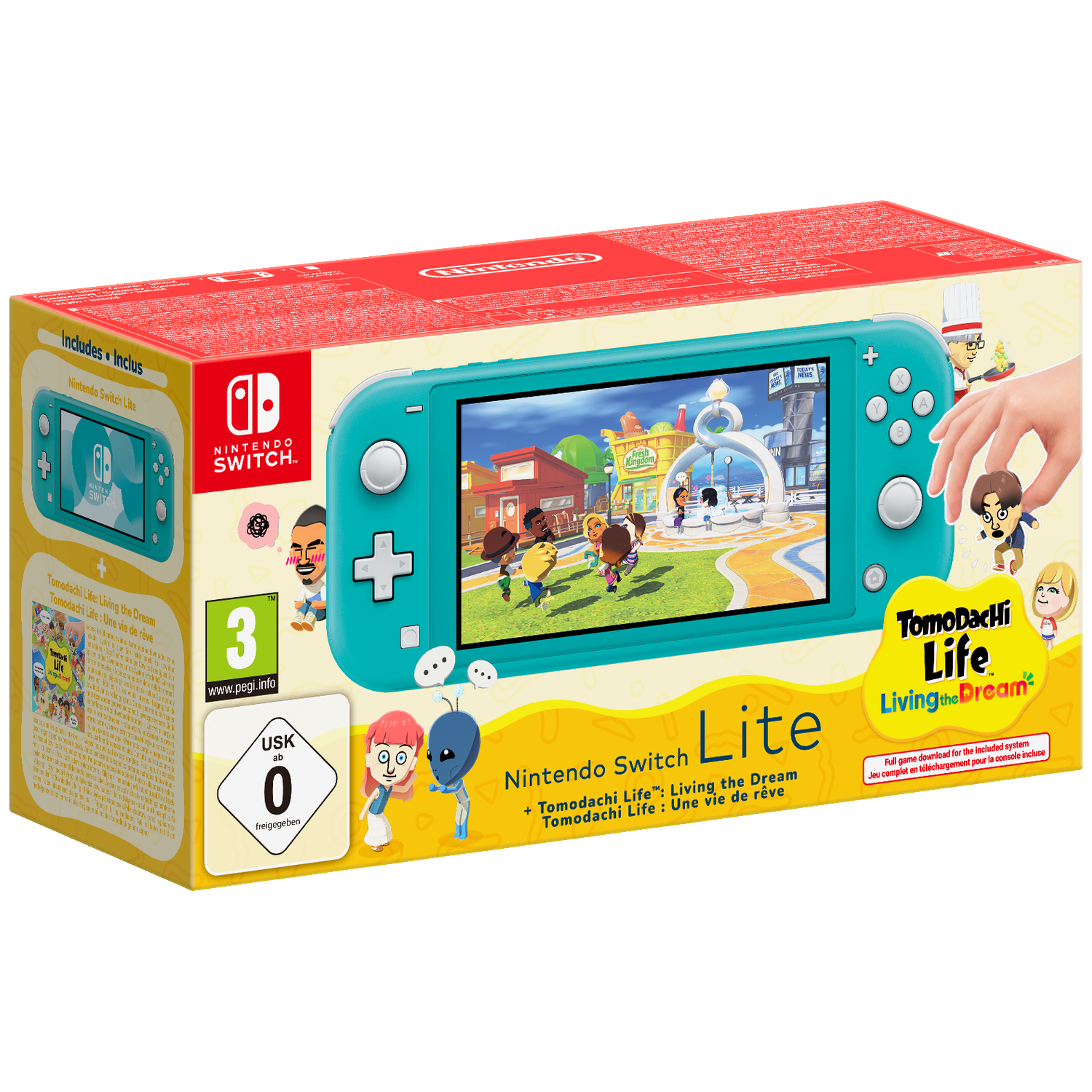Nintendo Switch Lite Tomodachi Life: Living The Dream Bundel 32 Gb