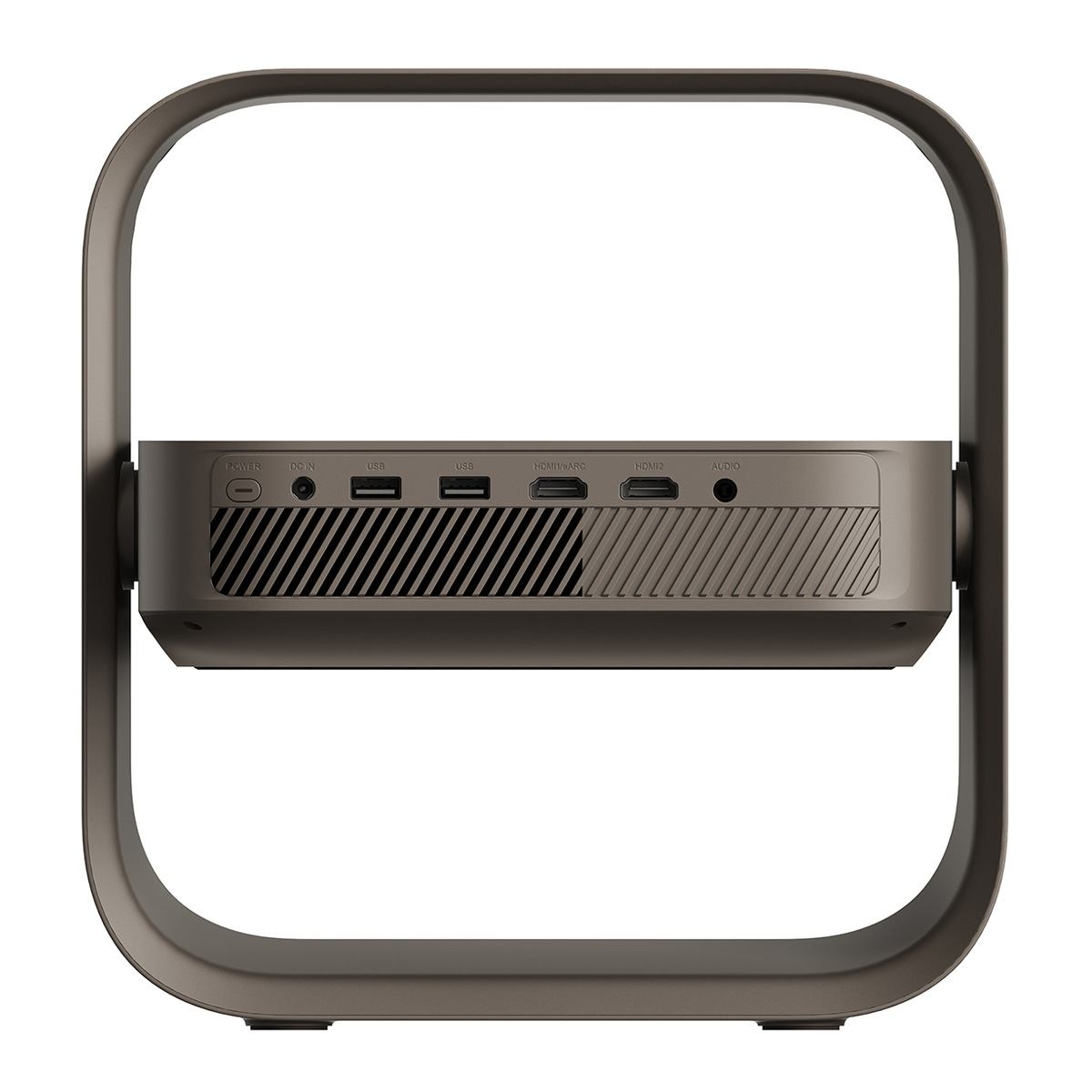 Proyector - Xgimi Elfin Flip 4K, 20000 h, UHD 4K, Soporte ajustable hasta 150º, Altavoz Harman Kardon de 7 W, Marrón