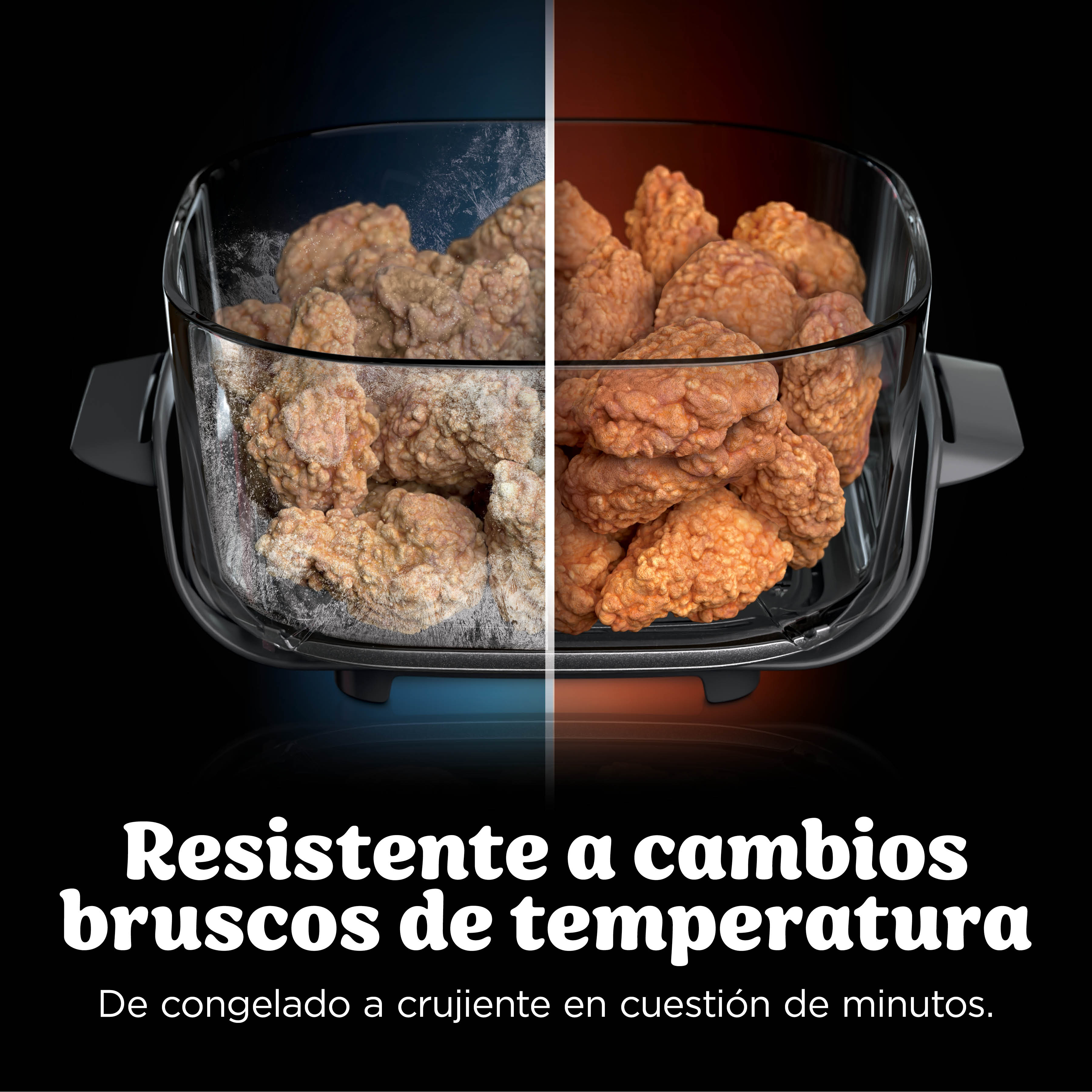 Freidora de aire - Ninja CRISPi DualZone, 2 recipientes de 3.8 l, 2860 W, 240 °C, Azul oscuro metalizado