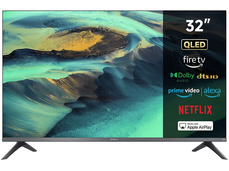 XIAOMI 32 F PRO 2026, Smart TV, ", QLED, HD, Fire Basic AI, Apple AirPlay