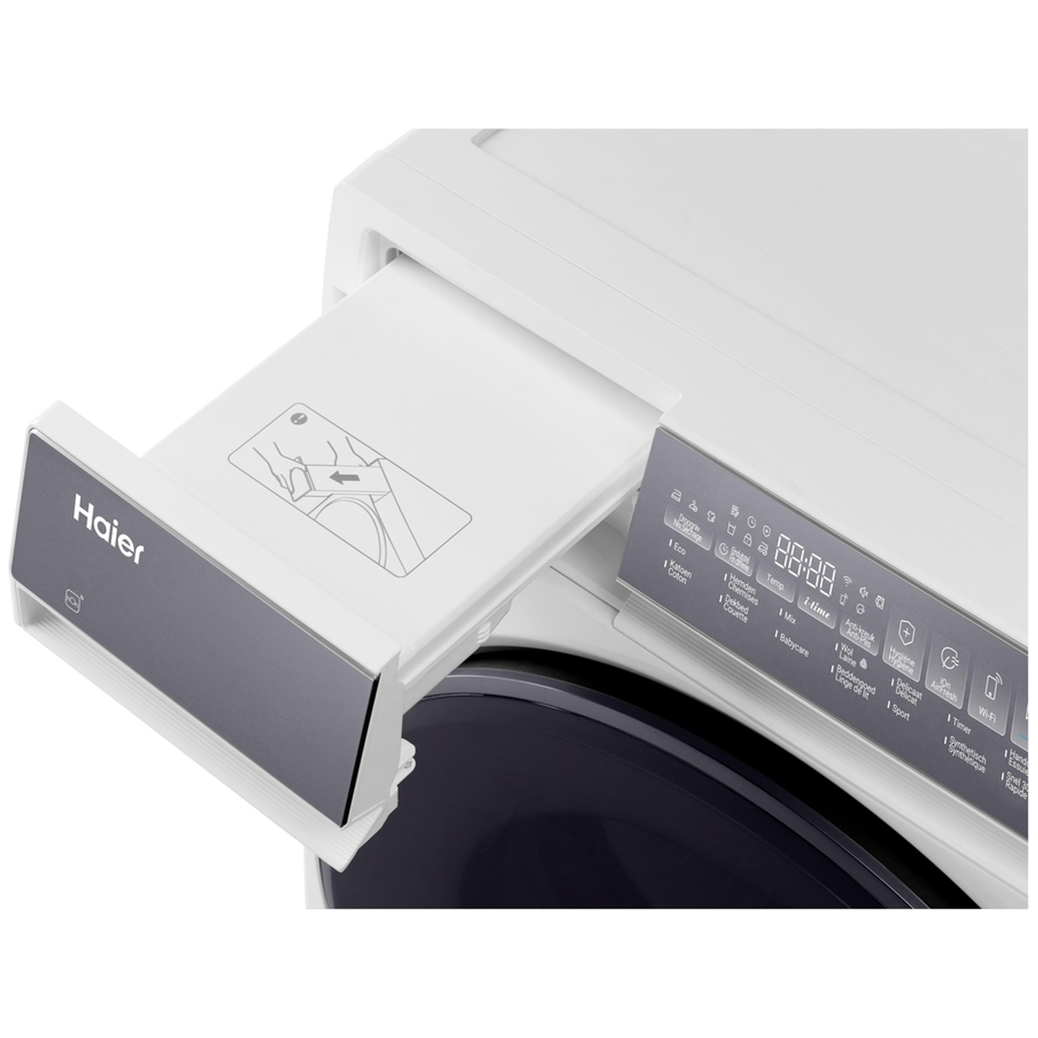 HAIER HD80-C367U1-DF - 8 kg - 62 dB - Classe énergétique C - Sèche-linge à pompe à chaleur