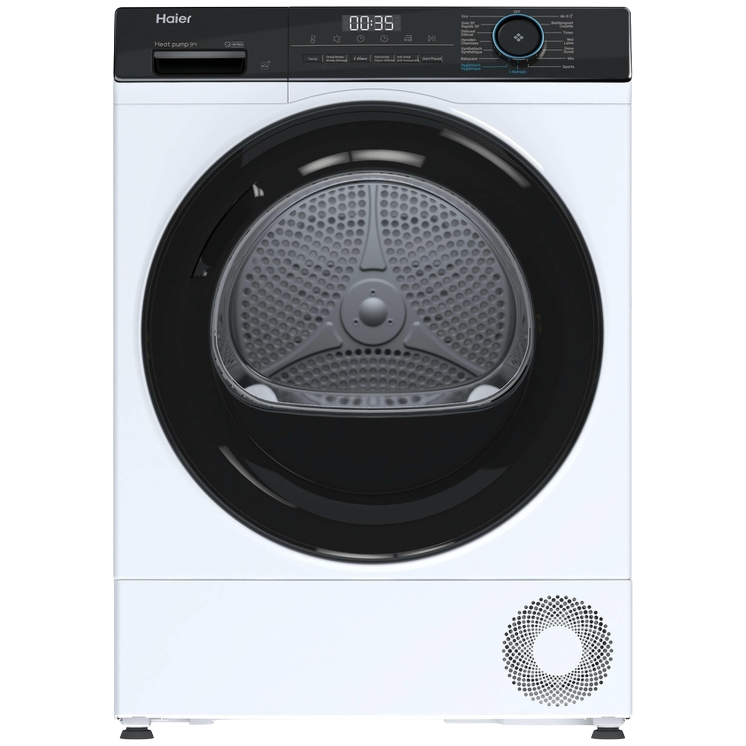 HAIER HD90-B939E-DF - 9 kg - 63 dB - Classe énergétique B - Sèche-linge à pompe à chaleur