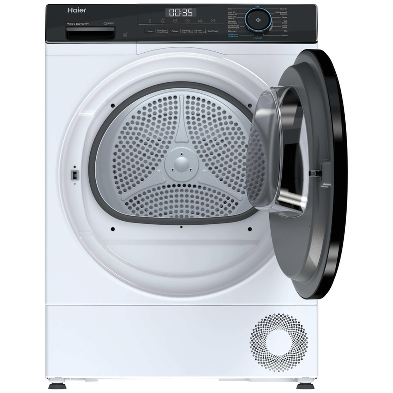 HAIER HD90-B939E-DF - 9 kg - 63 dB - Classe énergétique B - Sèche-linge à pompe à chaleur