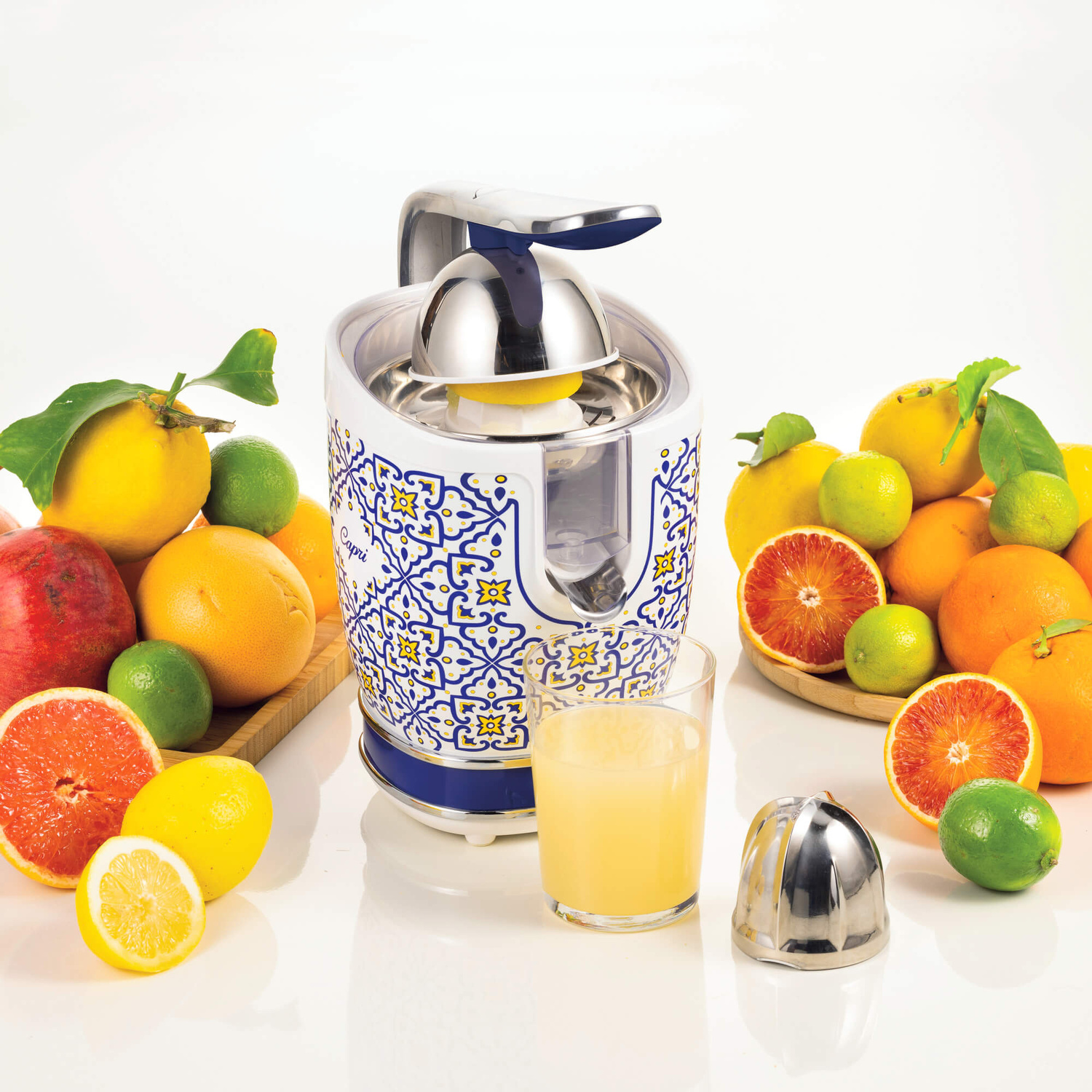 SPREMIAGRUMI ARIETE SPREMIAGRUMI CAPRI, Potenza 85 W, Recipiente succo da 0,6 l, 2 velocità velocità, in Metal, MULTICOLORE