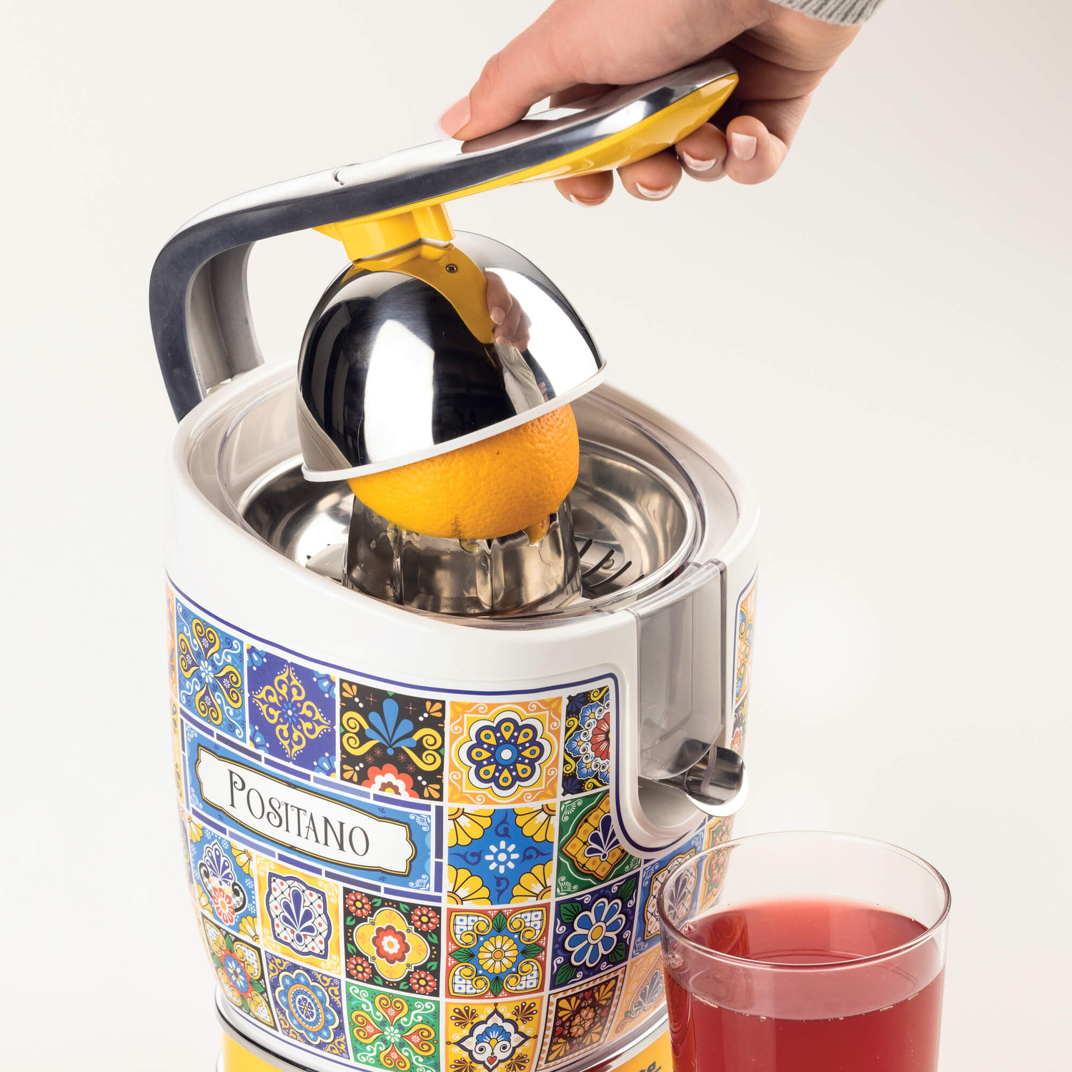 SPREMIAGRUMI ARIETE SPREMIAGRUMI POSITANO, Potenza 85 W, Recipiente succo da 0,6 l, 2 velocità velocità, in Metal, MULTICOLORE