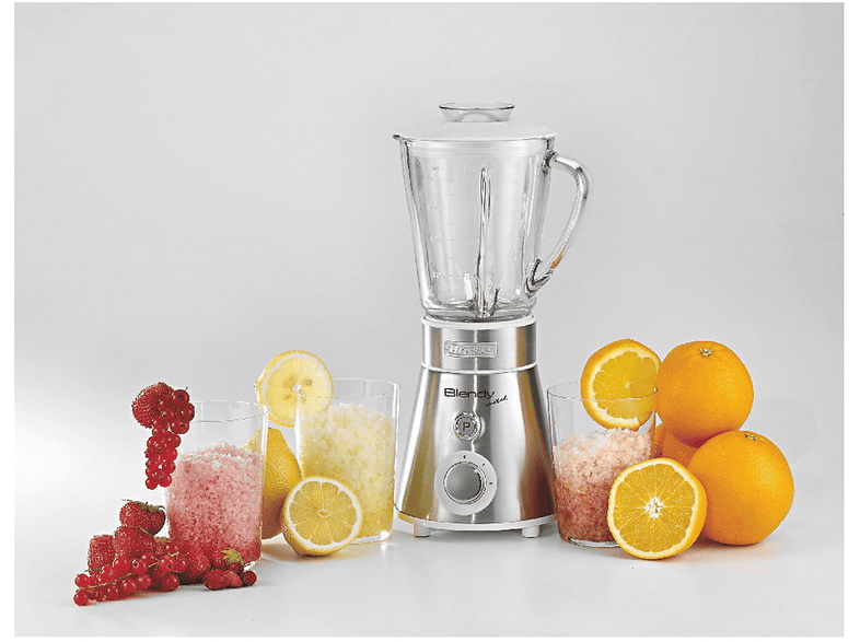 FRULLATORE ARIETE BLENDY METAL, Potenza 300 W, Caraffa da 0.8 l, 2 velocità, - Lame in acciaio inox - Piedini antiscivolo, metal