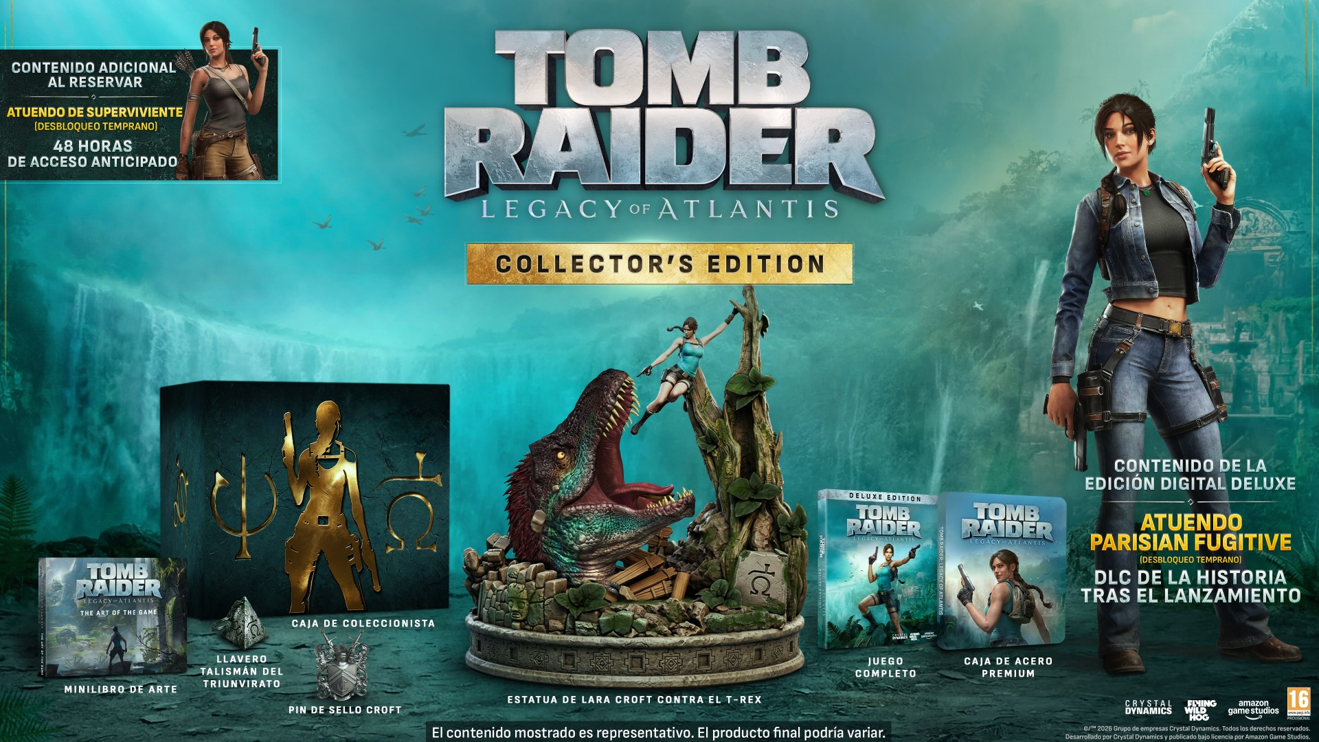 Nintendo Switch 2 Tomb Raider: Legacy of Atlantis. Collector's Edition (Game Key Card)