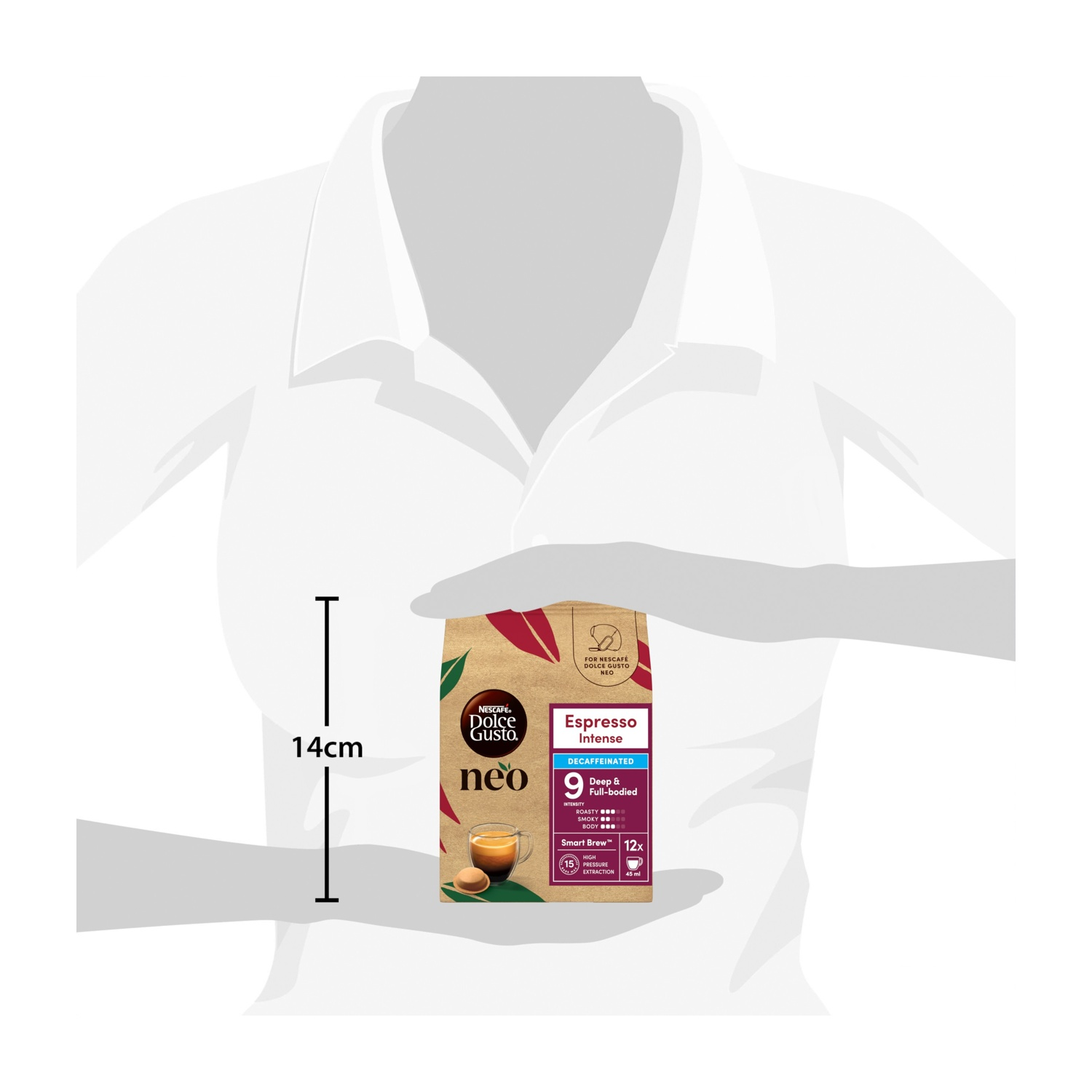 NESCAFE' DOLCE GUSTO Caffè in capsule NEO INTENSO DECAFFEINATO, Nescaffè dolce gusto, 0,418 kg