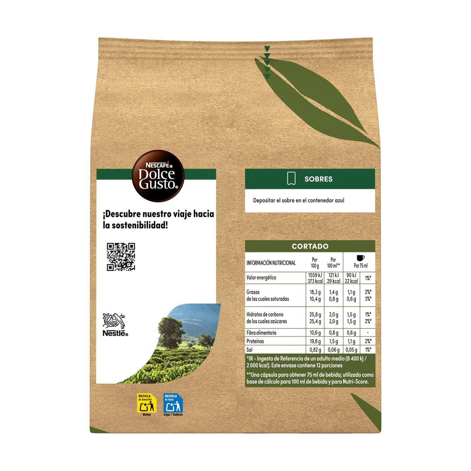 NESCAFE' DOLCE GUSTO Caffè in capsule NEO CORTADO, Nescaffè dolce gusto, 0,348 kg