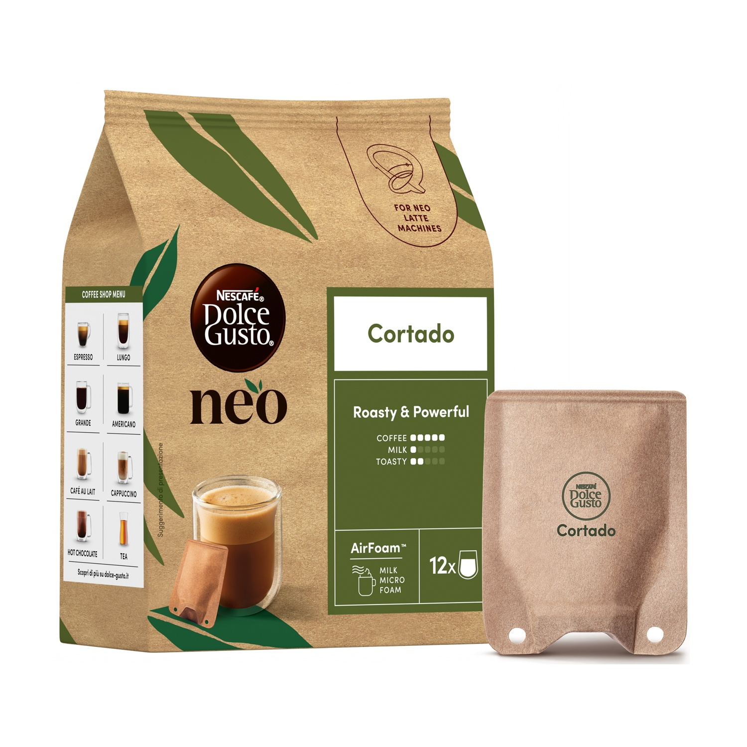 NESCAFE' DOLCE GUSTO Caffè in capsule NEO CORTADO, Nescaffè dolce gusto, 0,348 kg