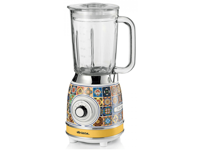FRULLATORE ARIETE POSITANO, Potenza 1000 W, Caraffa da 1.5 l, 4 velocità, Glass, Stainless steel, MULTICOLORE