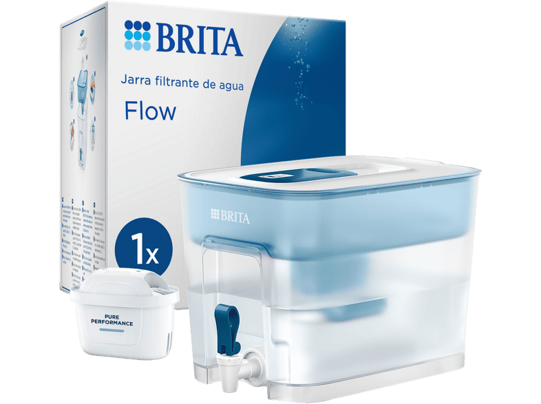 Depósito filtrante - BRITA Flow XXL, gran capacidad, indicador digital, incluye 1 filtro MAXTRA PRO Pure Performance