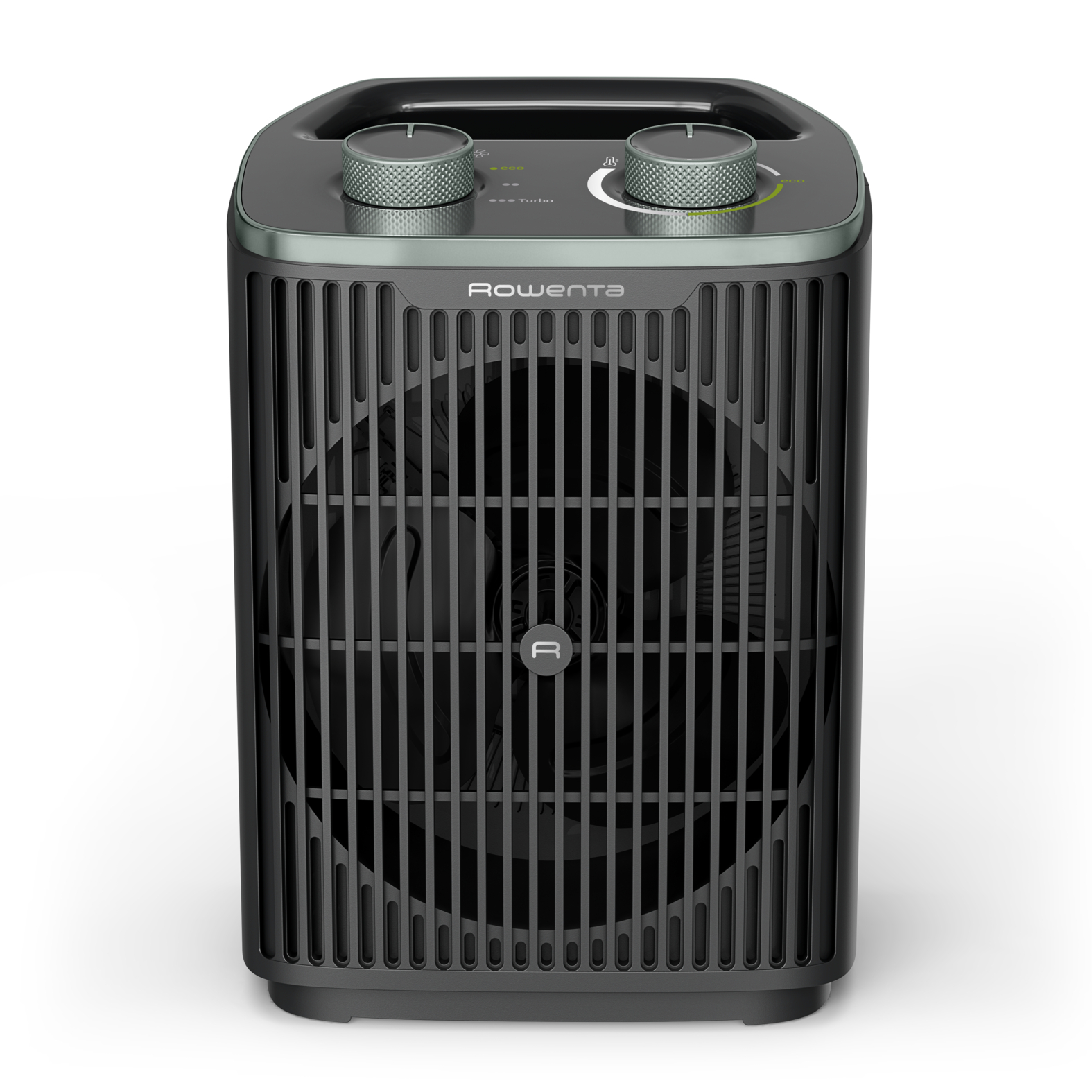 Calefactor portátil - Rowenta Intense Comfort, Silencioso, 2400 W, 3 modos, Apagado automatico, Asa de transporte, Compacto, Negro