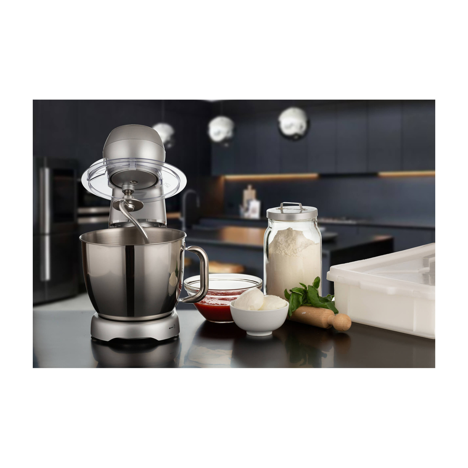 ARIETE IMPASTATRICE GOURMET  IMPASTATRICE PLANETARIA, 1300 W, capacità ciotola 5,2 l, Silver