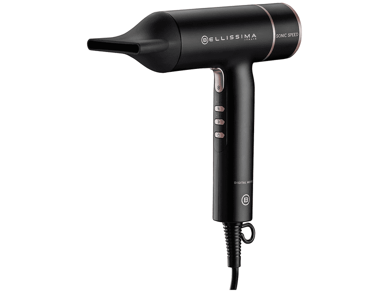 ASCIUGACAPELLI BELLISSIMA SONIC SPEED, Potenza 1600 W, Tipo di motore DC motor, Livelli temperatura 3