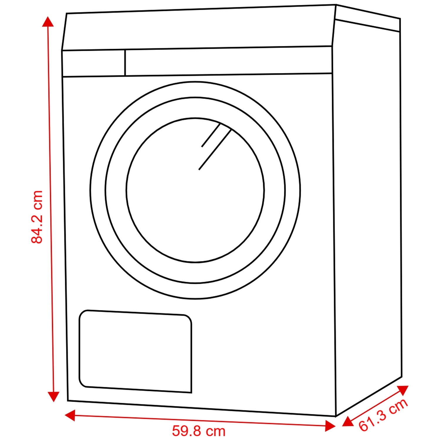 BOSCH WQA23303FG - Sèche-linge à pompe à chaleur - 8 kg - 62 dB - Classe énergétique C