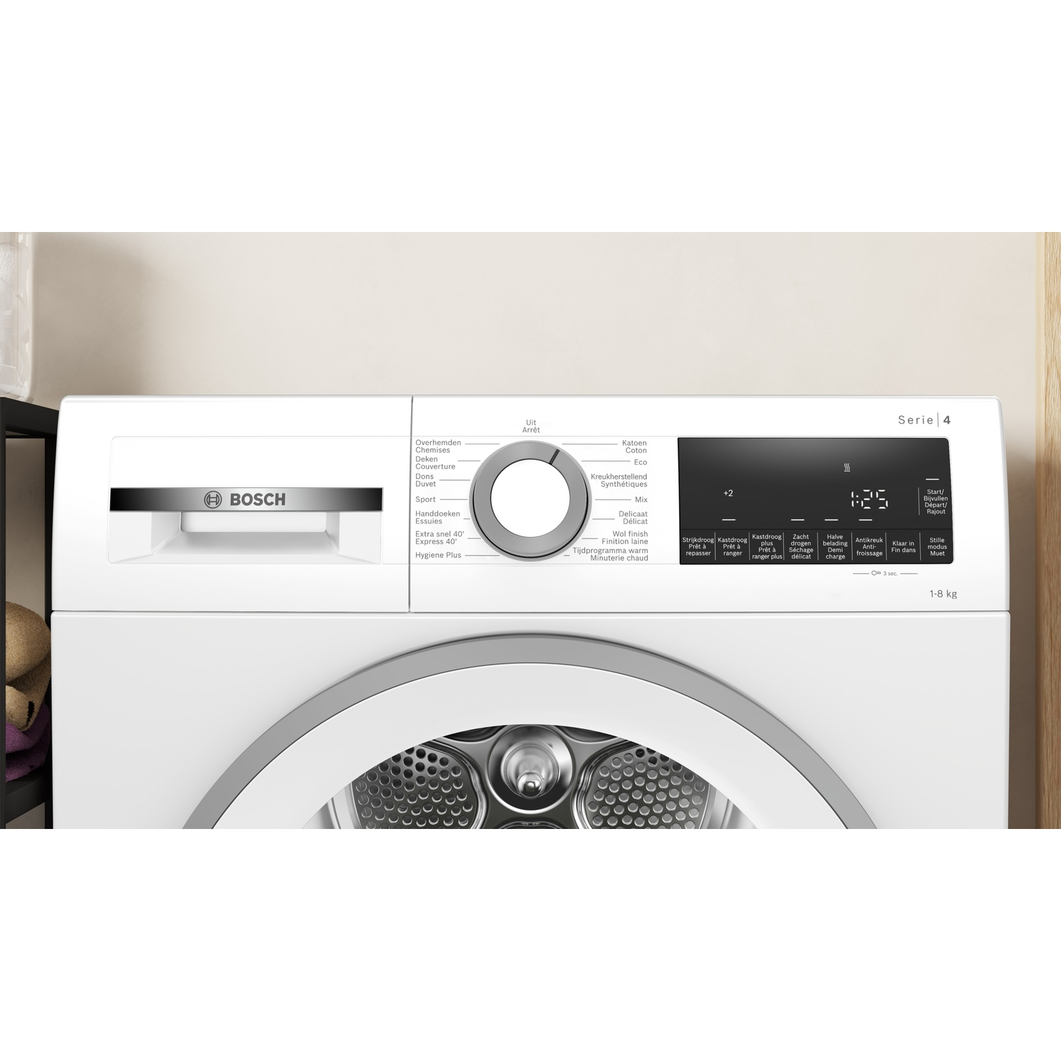 BOSCH WQA23303FG - Sèche-linge à pompe à chaleur - 8 kg - 62 dB - Classe énergétique C