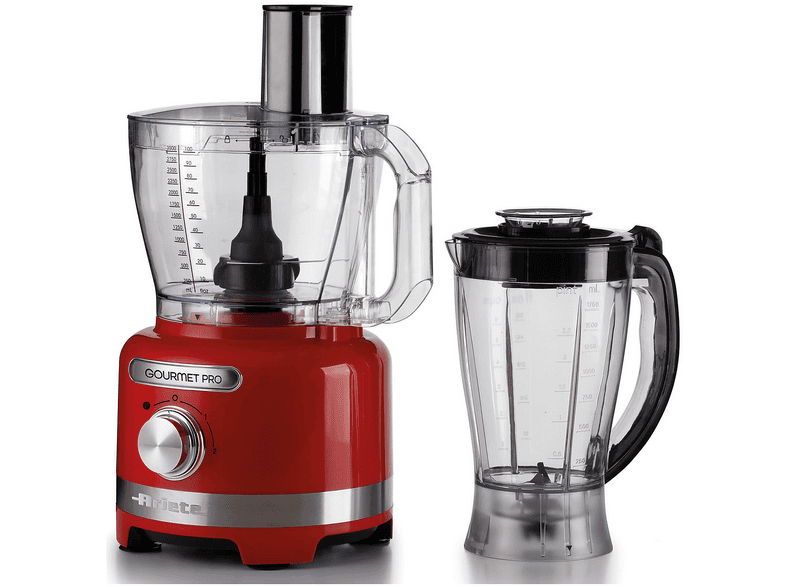 ARIETE ROBOT DA CUCINA CUCINA, 1000 W, capacità ciotola 3 l, Rosso