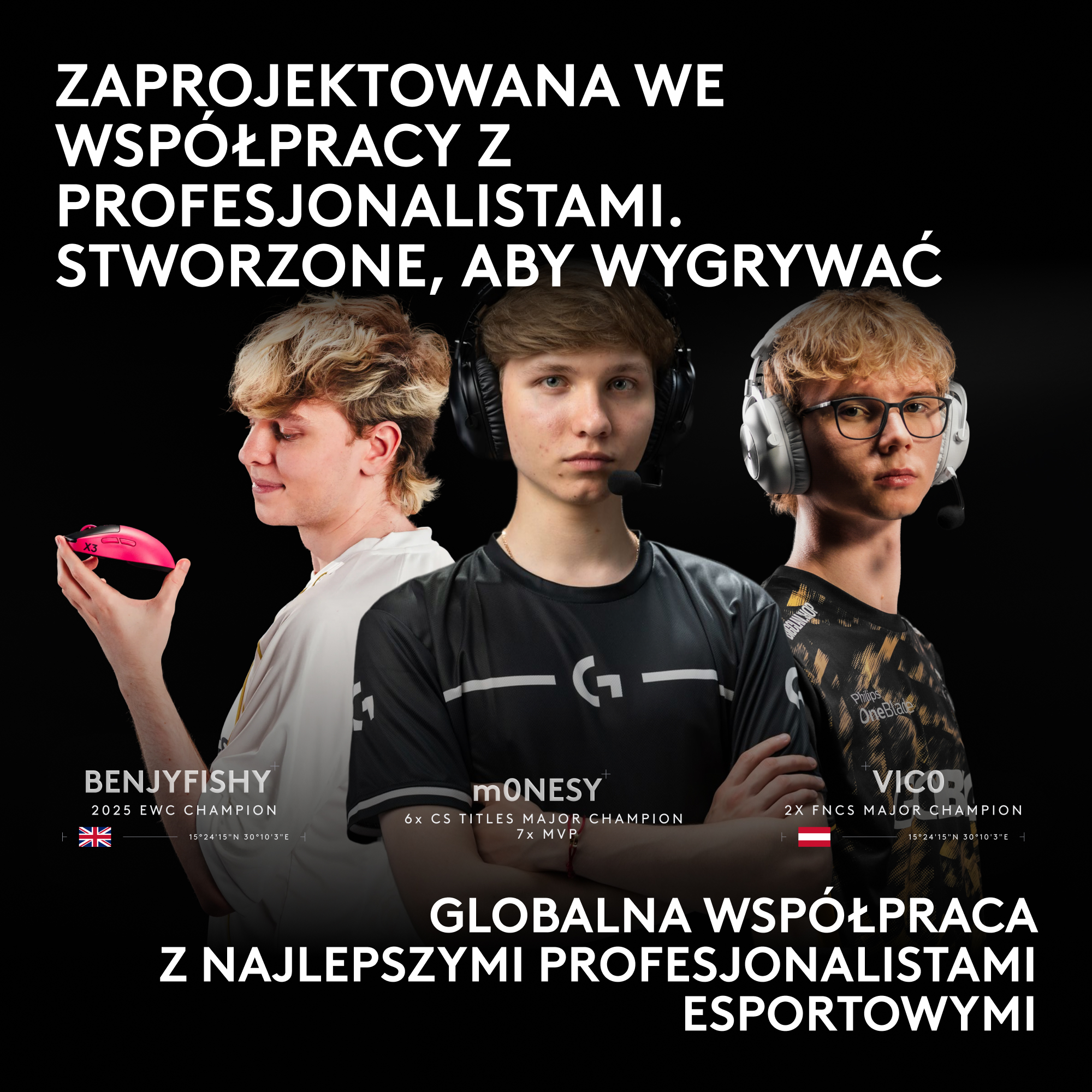 Mysz LOGITECH Pro X3 Superstrike Różowy