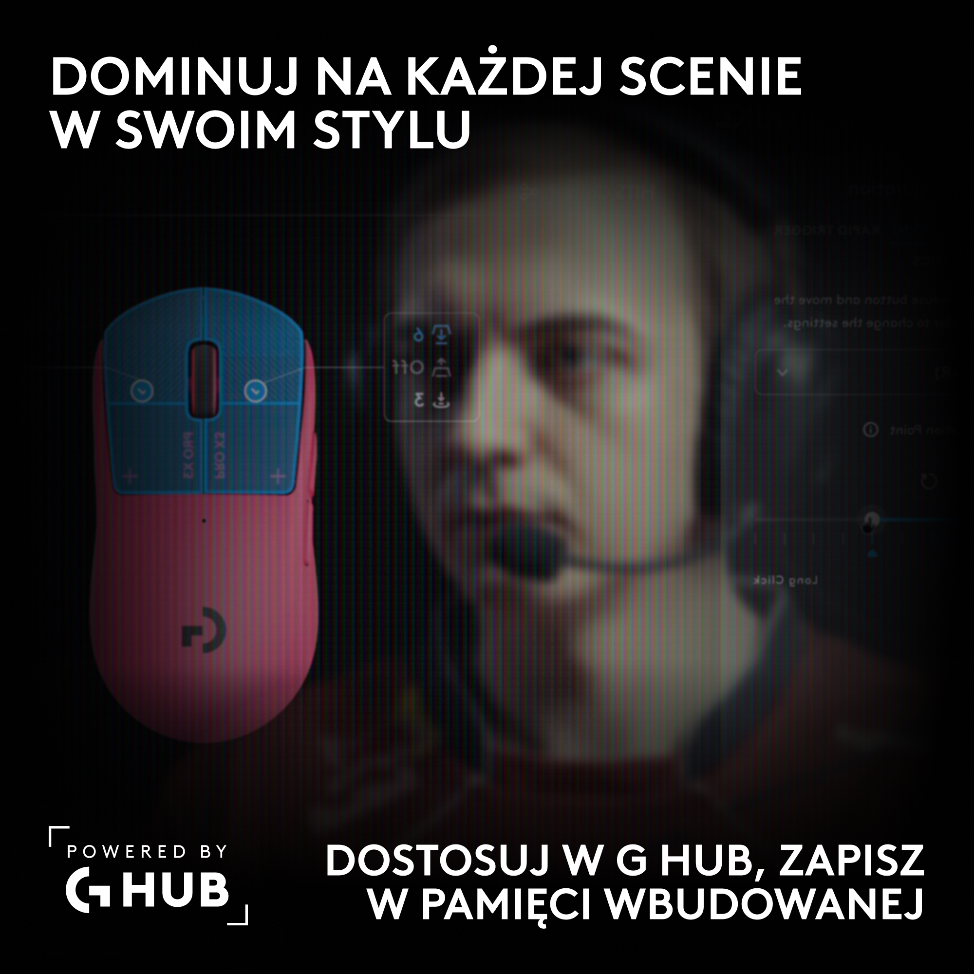 Mysz LOGITECH Pro X3 Superstrike Różowy