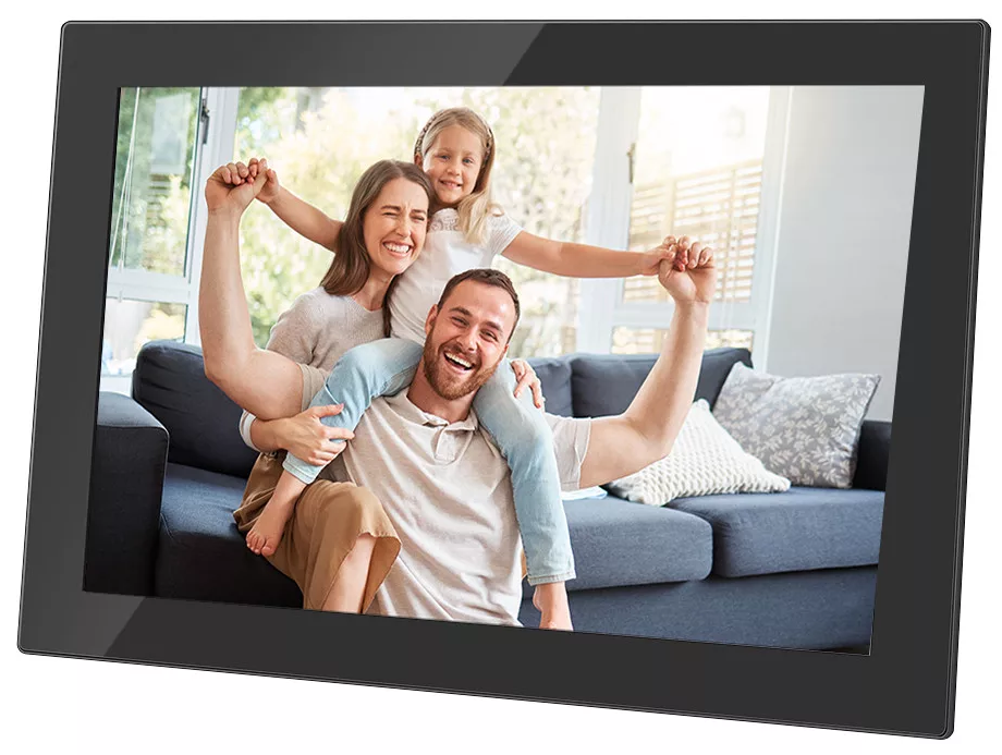 AGFA APF1000WIFI digitális képkeret 10" videó, hang, mozgásérzékelő, 32gb, Frameo, üveg, fekete