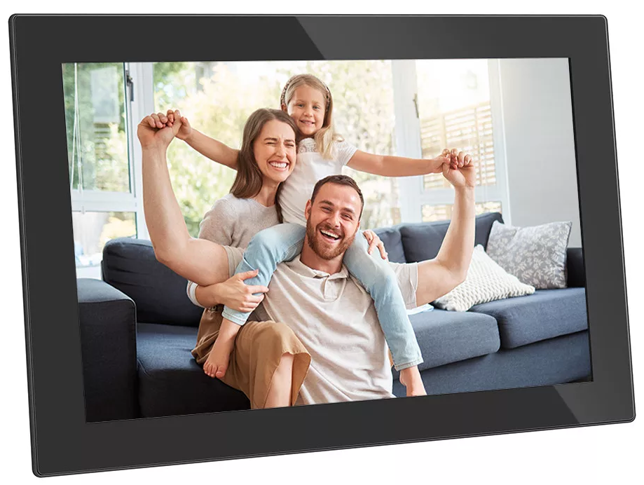 AGFA APF1000WIFI digitális képkeret 10" videó, hang, mozgásérzékelő, 32gb, Frameo, üveg, fekete