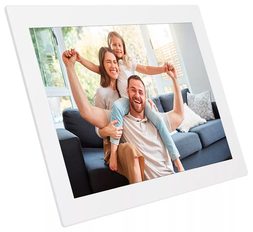AGFA APF1000WIFI digitális képkeret 10" videó, hang, mozgásérzékelő, 32gb, Frameo, üveg, fehér