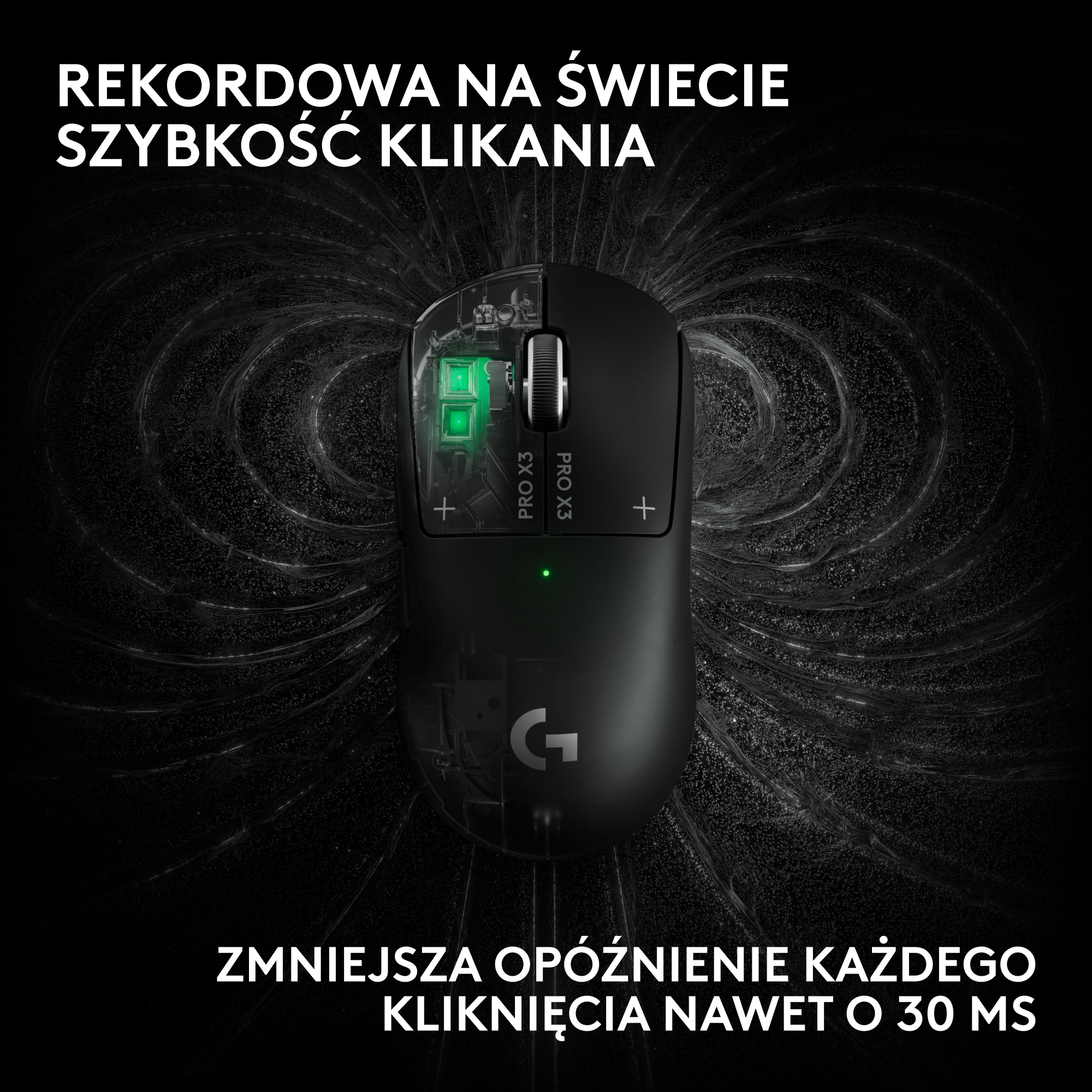 Mysz LOGITECH Pro X3 Superstrike Czarny