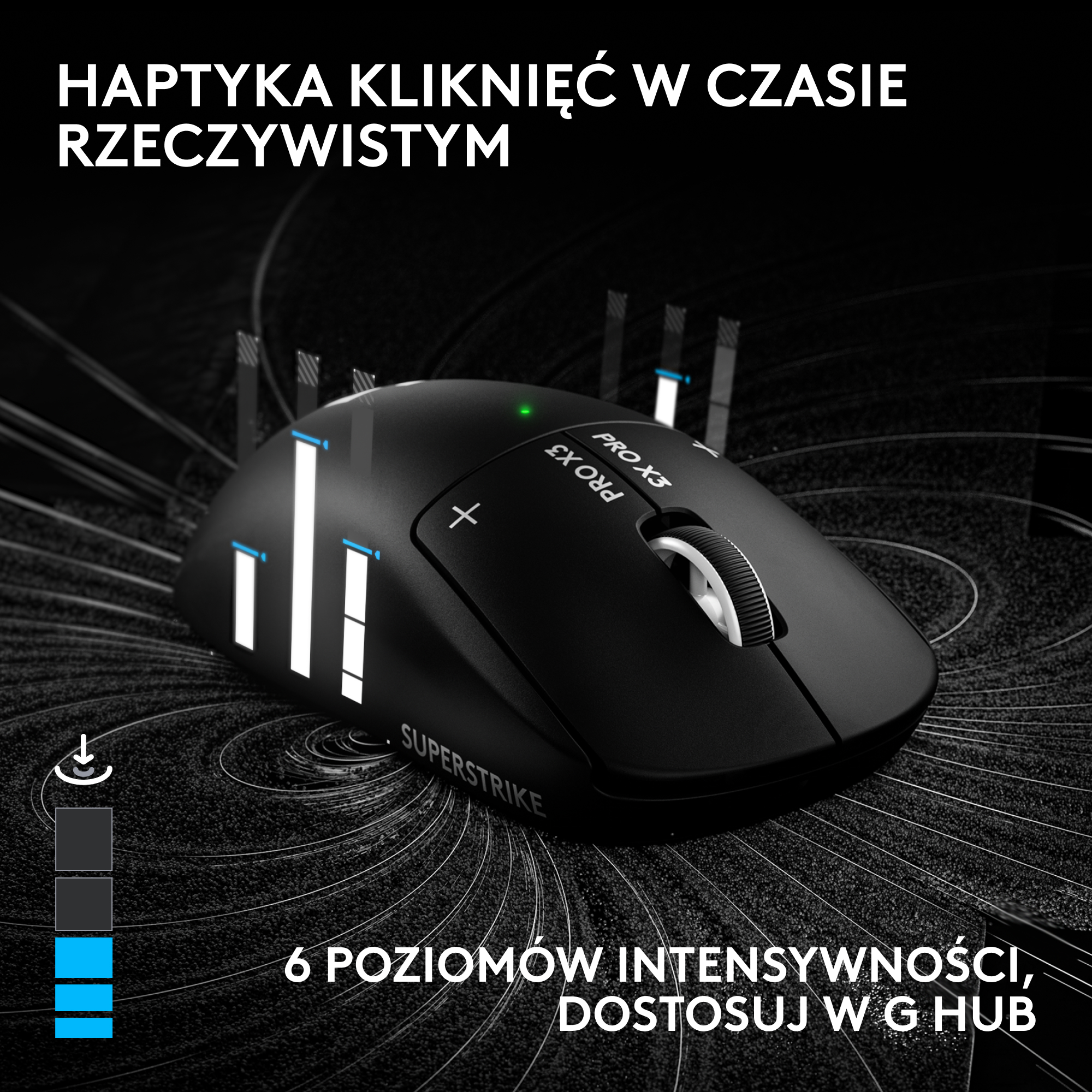 Mysz LOGITECH Pro X3 Superstrike Czarny