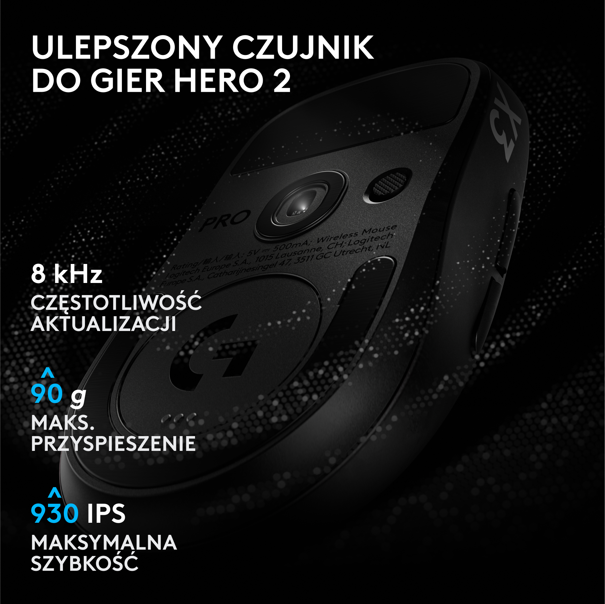 Mysz LOGITECH Pro X3 Superstrike Czarny