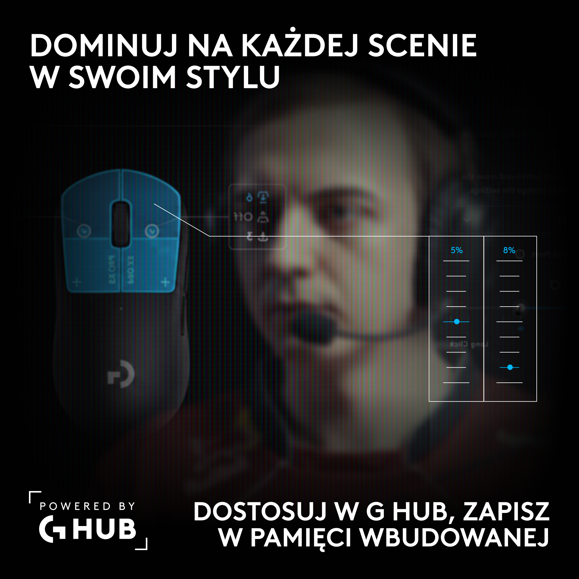 Mysz LOGITECH Pro X3 Superstrike Czarny