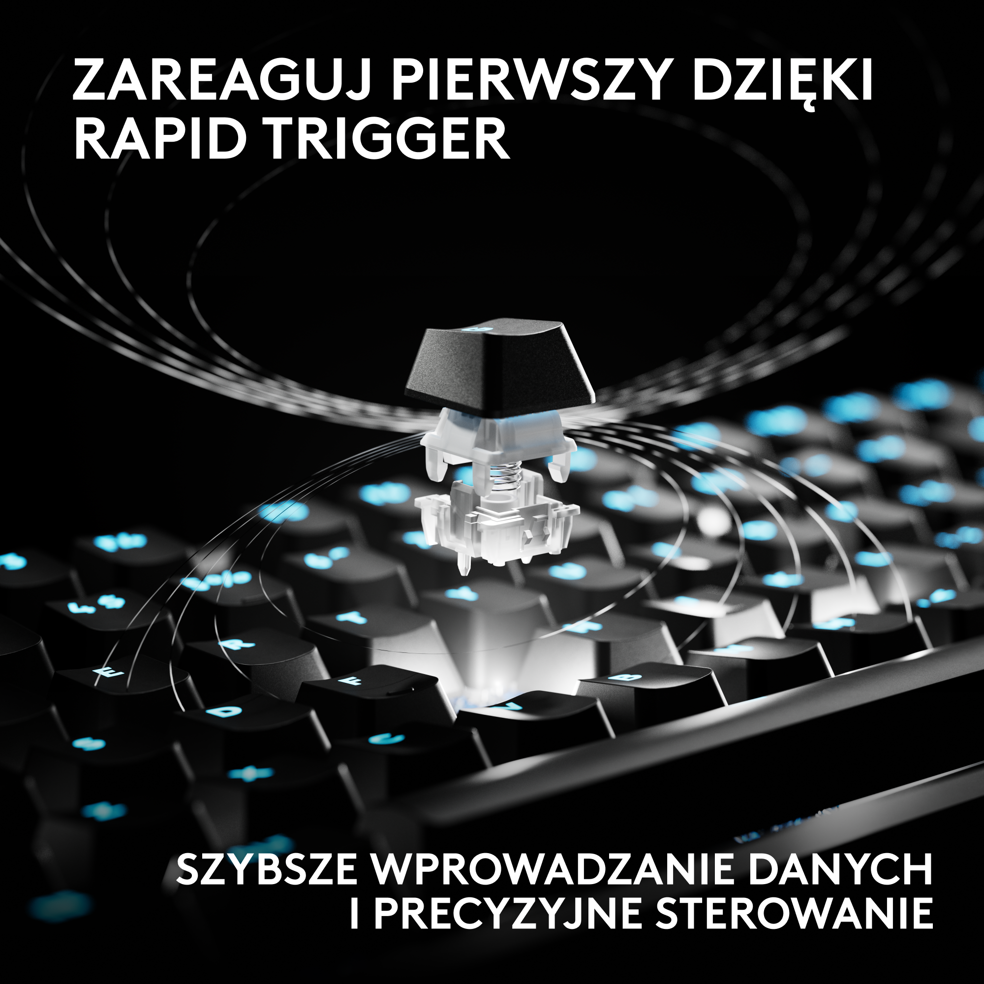 Klawiatura LOGITECH Pro X2 Rapid Czarny