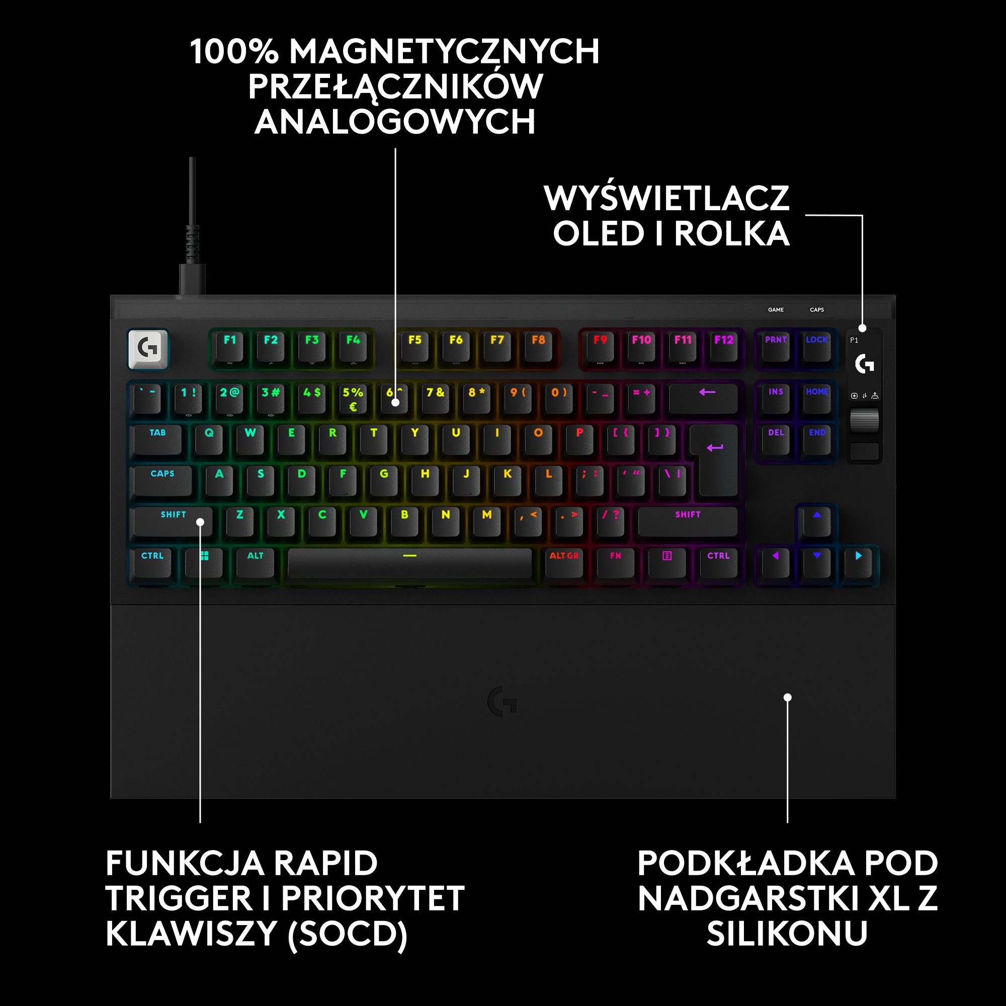 Klawiatura LOGITECH Pro X2 Rapid Czarny