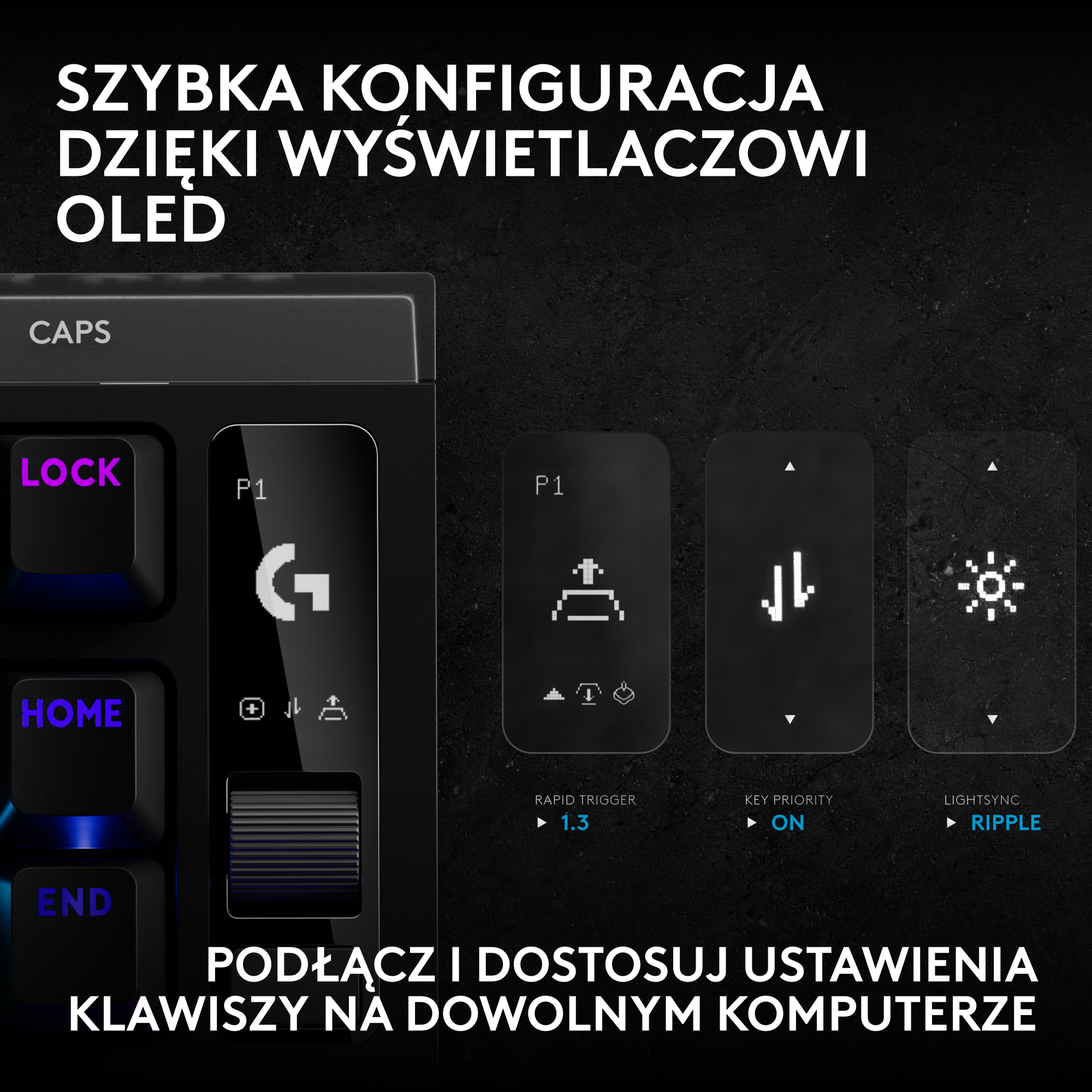 Klawiatura LOGITECH Pro X2 Rapid Czarny