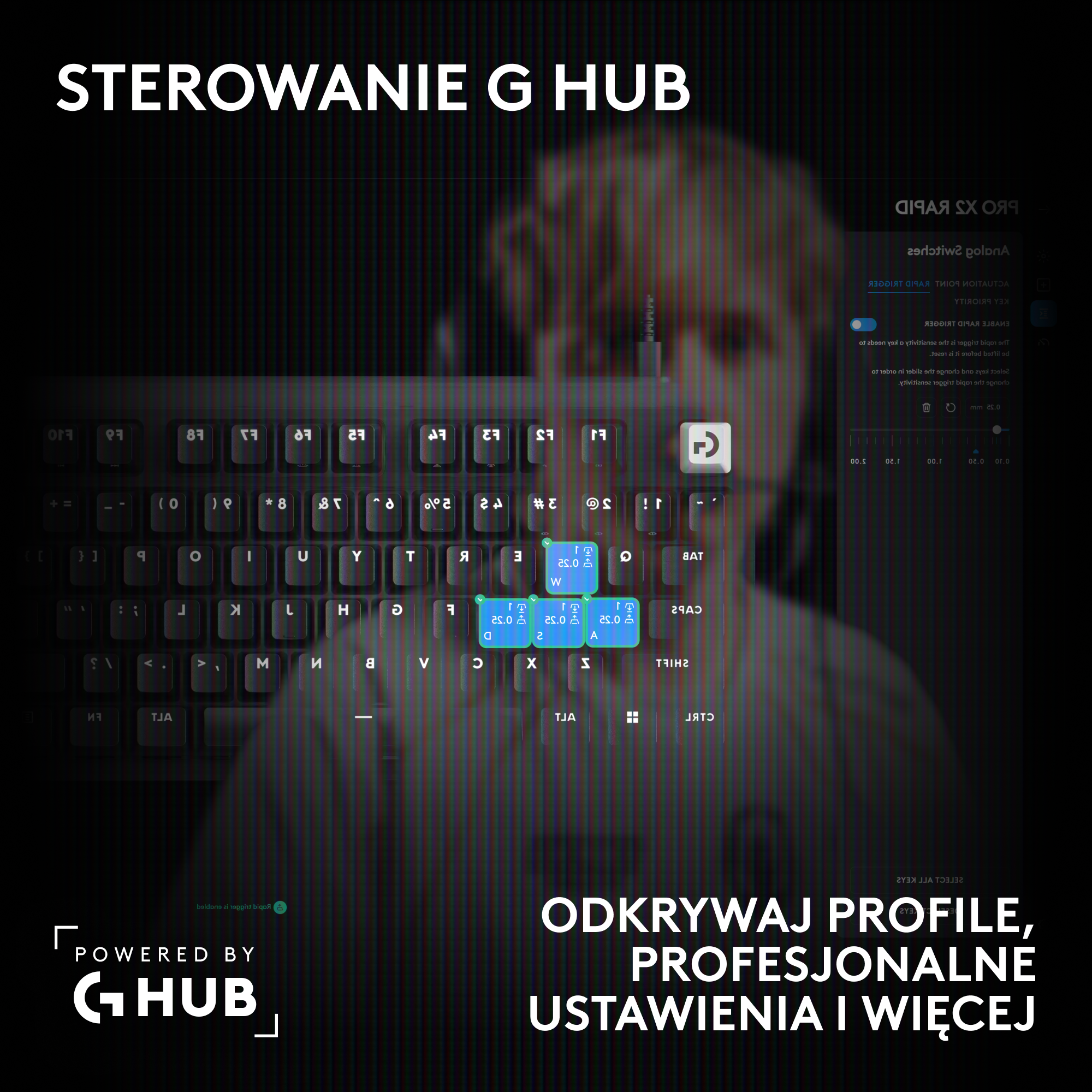 Klawiatura LOGITECH Pro X2 Rapid Czarny