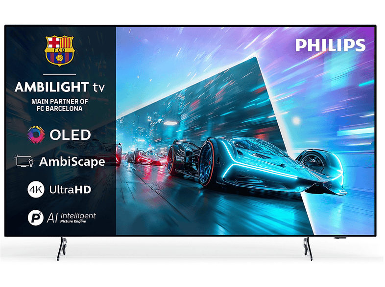 PHILIPS 55OLED761/12 TV OLED, SMART TV, 55 ", Processore P5 AI Perfect Picture