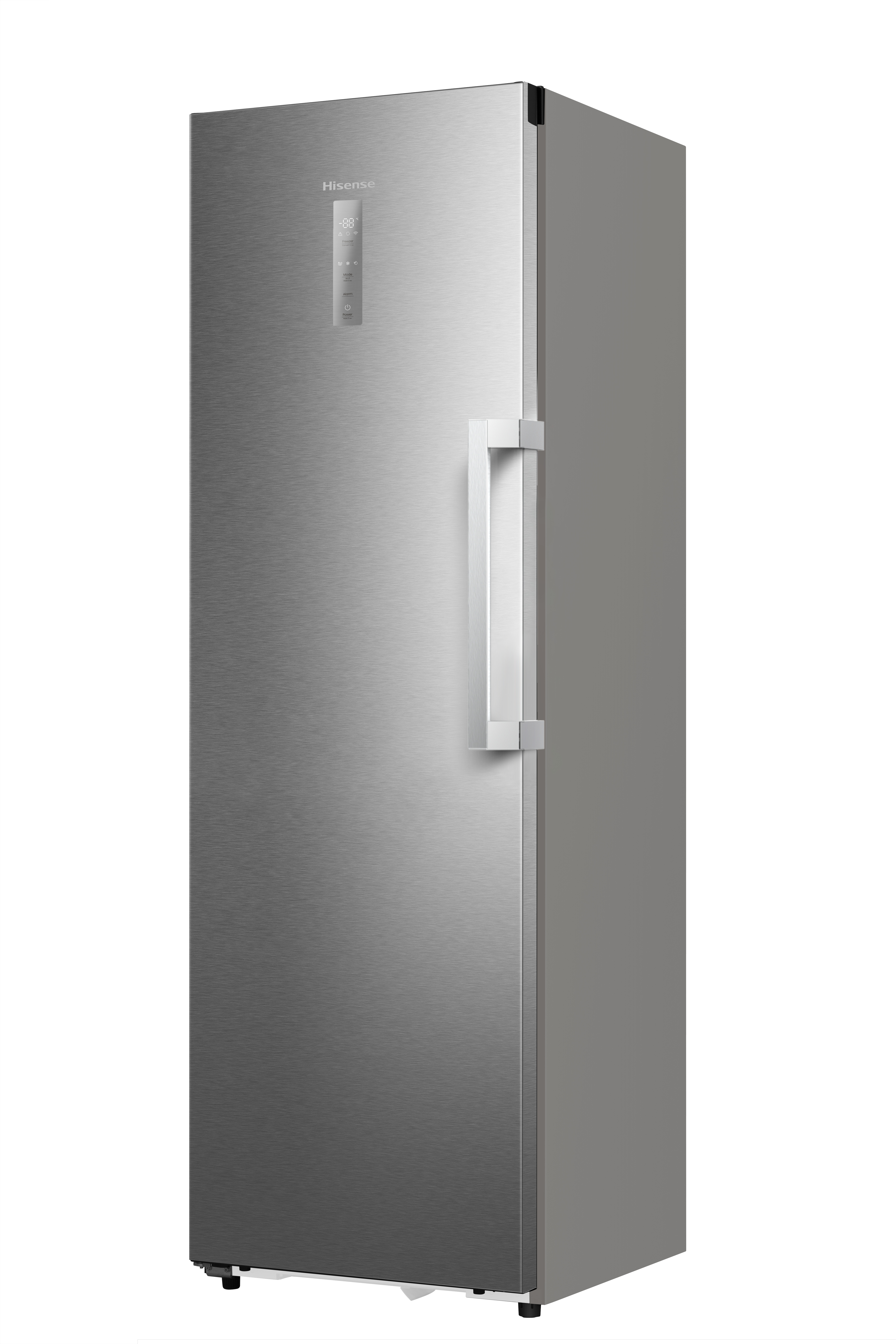 HISENSE FT3K310SAIE1 Gefrierschrank (E, 312 l, 1856 mm hoch, No Frost (verminderte Eisbildung),  Edelstahl-Optik)
