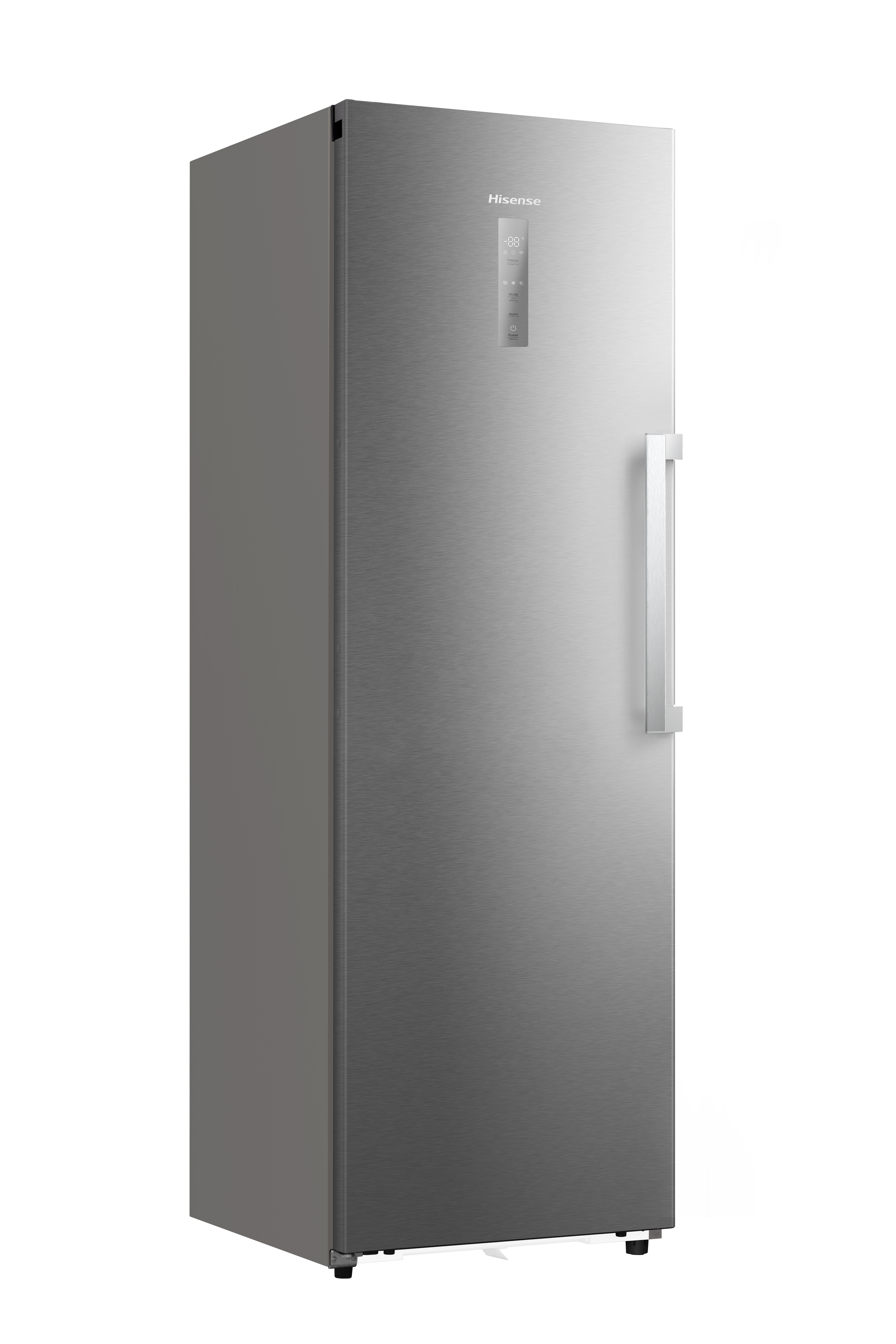 HISENSE FT3K310SAIE1 Gefrierschrank (E, 312 l, 1856 mm hoch, No Frost (verminderte Eisbildung),  Edelstahl-Optik)