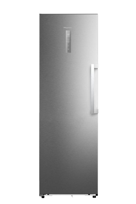 HISENSE FT3K310SAIE1 Gefrierschrank (E, 312 l, 1856 mm hoch, No Frost (verminderte Eisbildung),  Edelstahl-Optik)