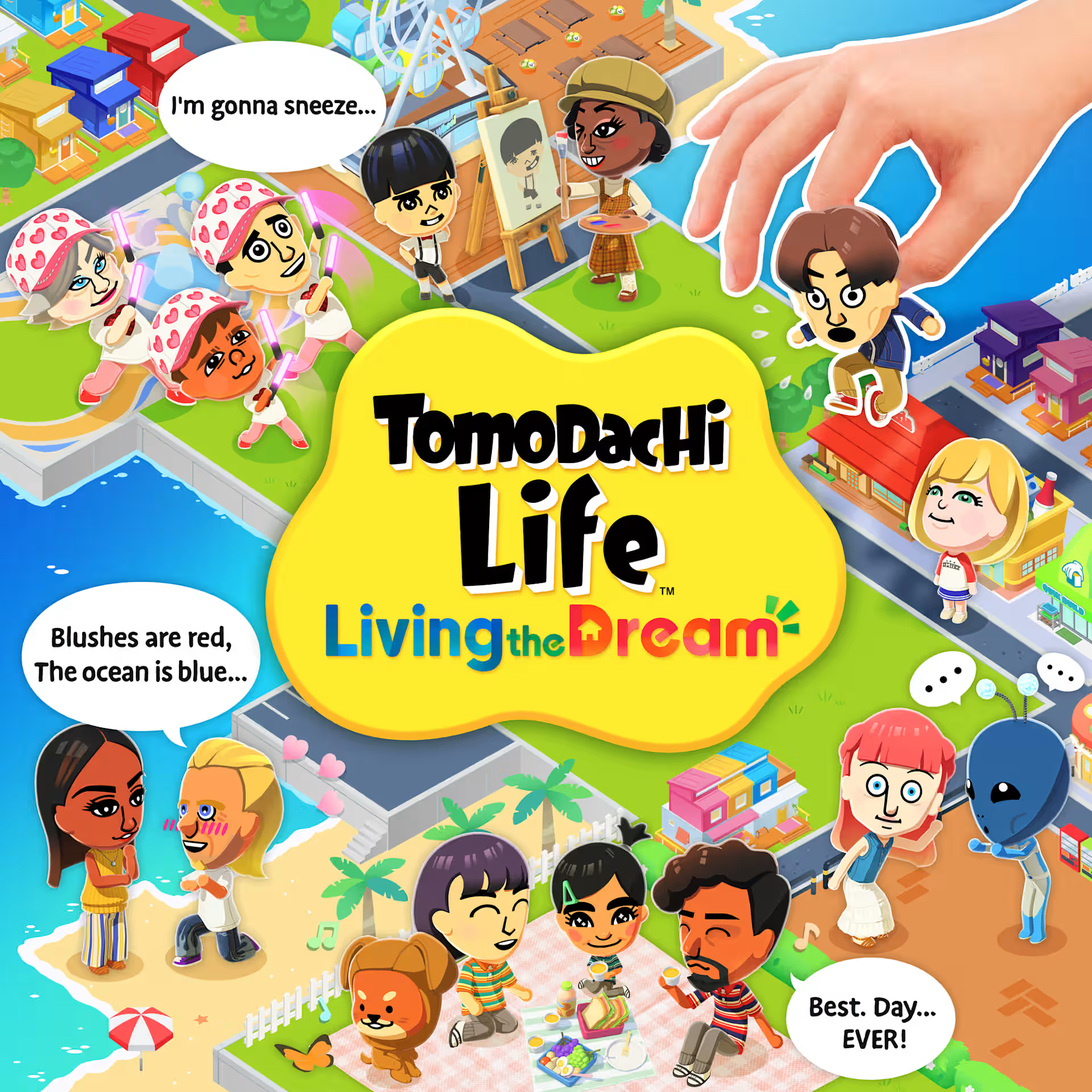 NINTENDO Switch Lite + Tomodachi Life: Wo Träume wahr werden Bundle Spielekonsole