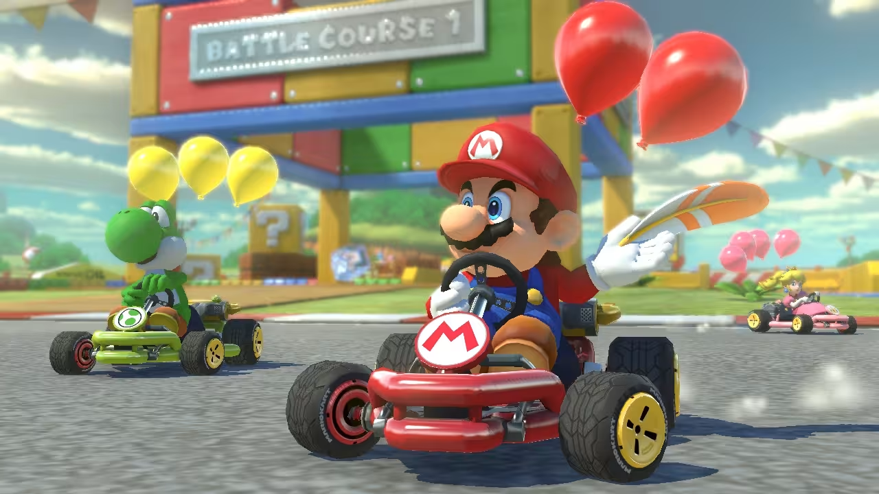 NINTENDO Switch + Mario Kart 8 Deluxe Bundle Spielekonsole