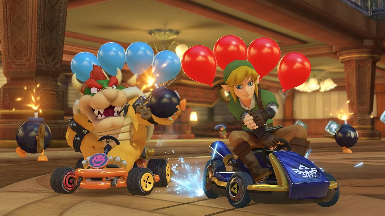 NINTENDO Switch + Mario Kart 8 Deluxe Bundle Spielekonsole