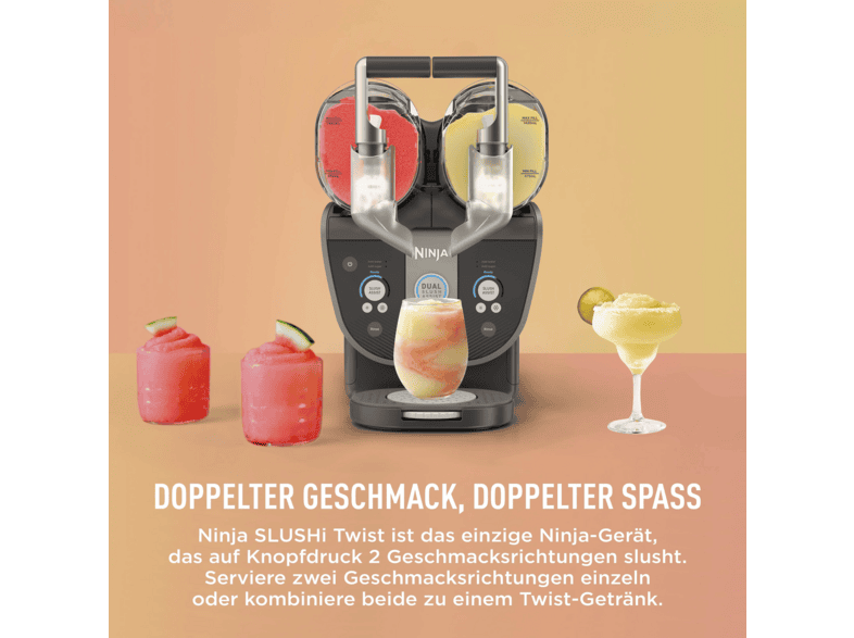 Ninja FS702EUBR Slushi Twist Slush-Eismaschine (500 Watt, 1,42 l, Mokka) — Foto 4 von 5