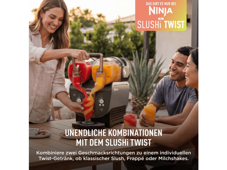 Ninja FS702EUBR Slushi Twist Slush-Eismaschine (500 Watt, 1,42 l, Mokka) — Foto 5 von 5