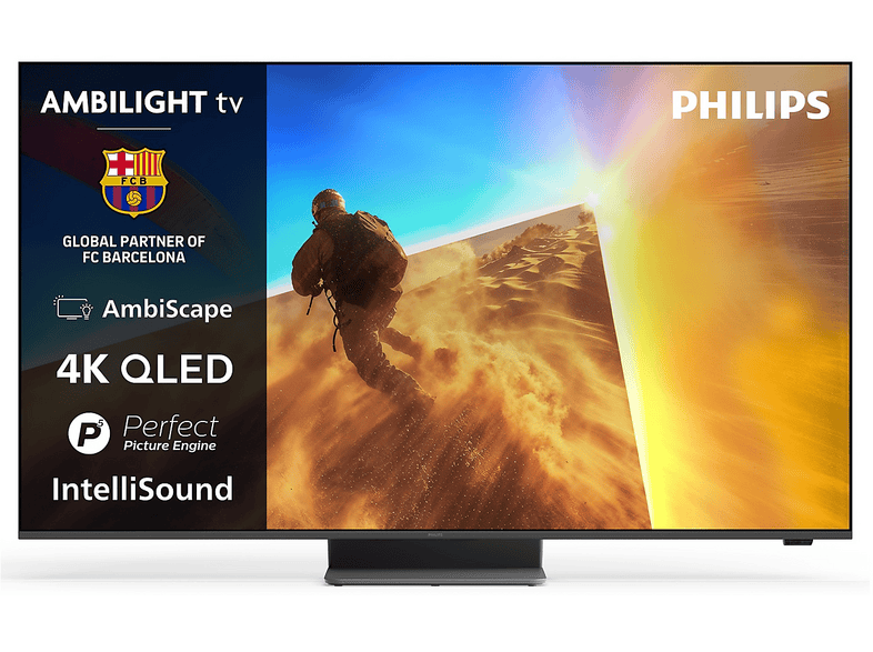 PHILIPS 55PQS8701/12 TV QLED, SMART TV, 55 ", Processore P5 Perfect Picture, Classe F