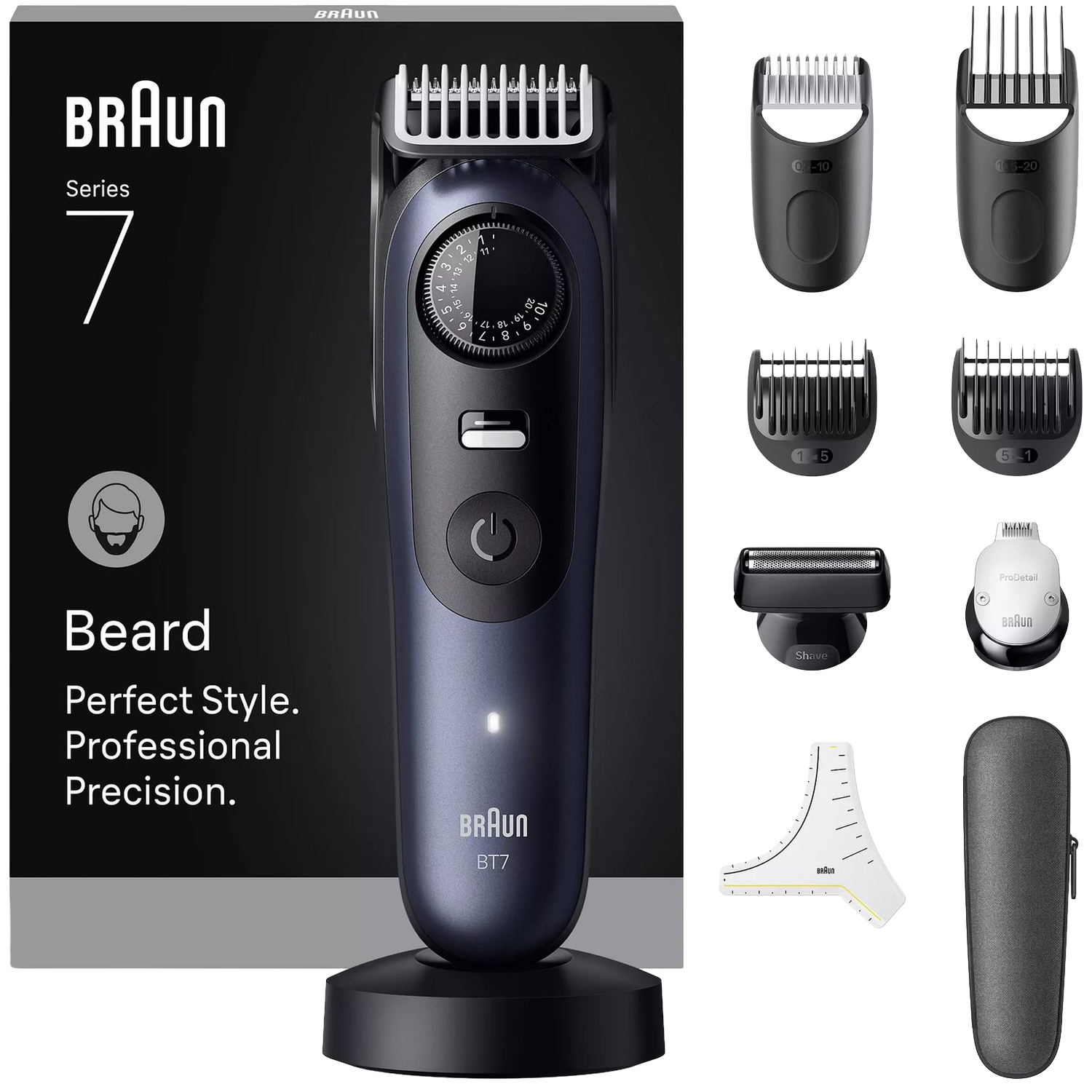 BRAUN BT 7540 Baardtrimmer Blauw