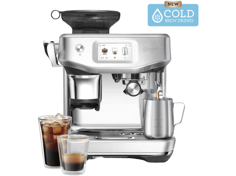 Sage The Barista Touch Impress Cold - Pistonmachine Brushed Stainless Steel