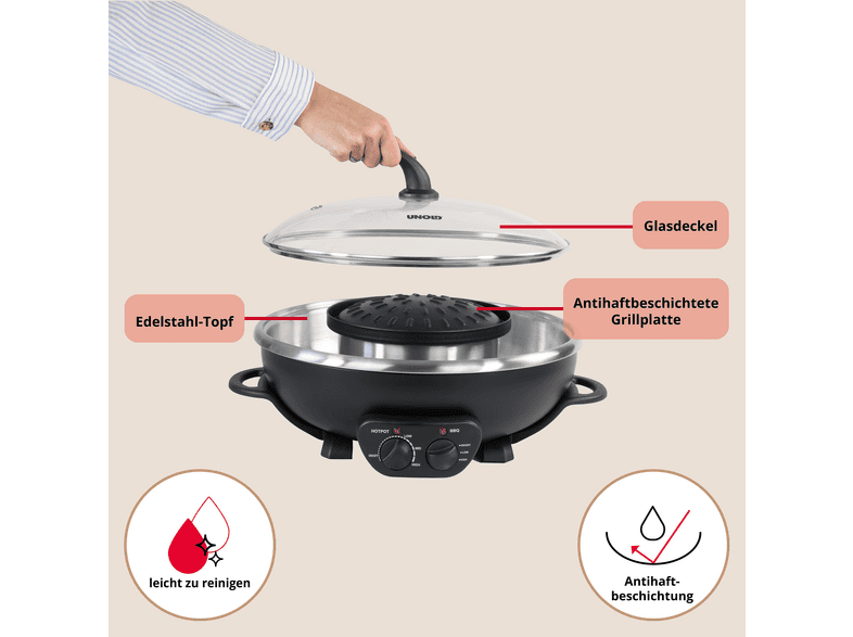 Unold 48745 Asia Fondue Hot Pot 5 l — Foto 2 von 5