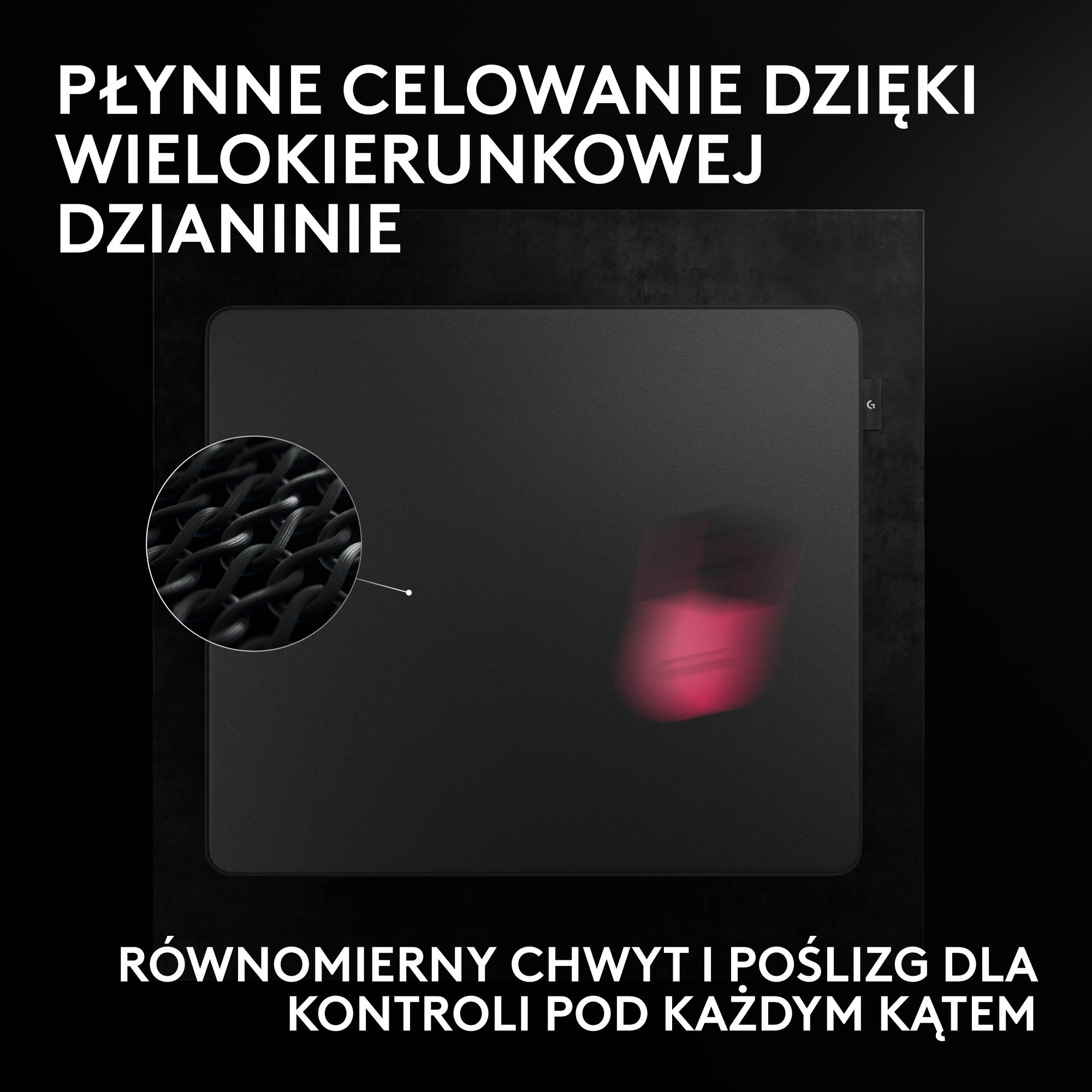 Podkładka pod mysz LOGITECH Pro X Control Czarny
